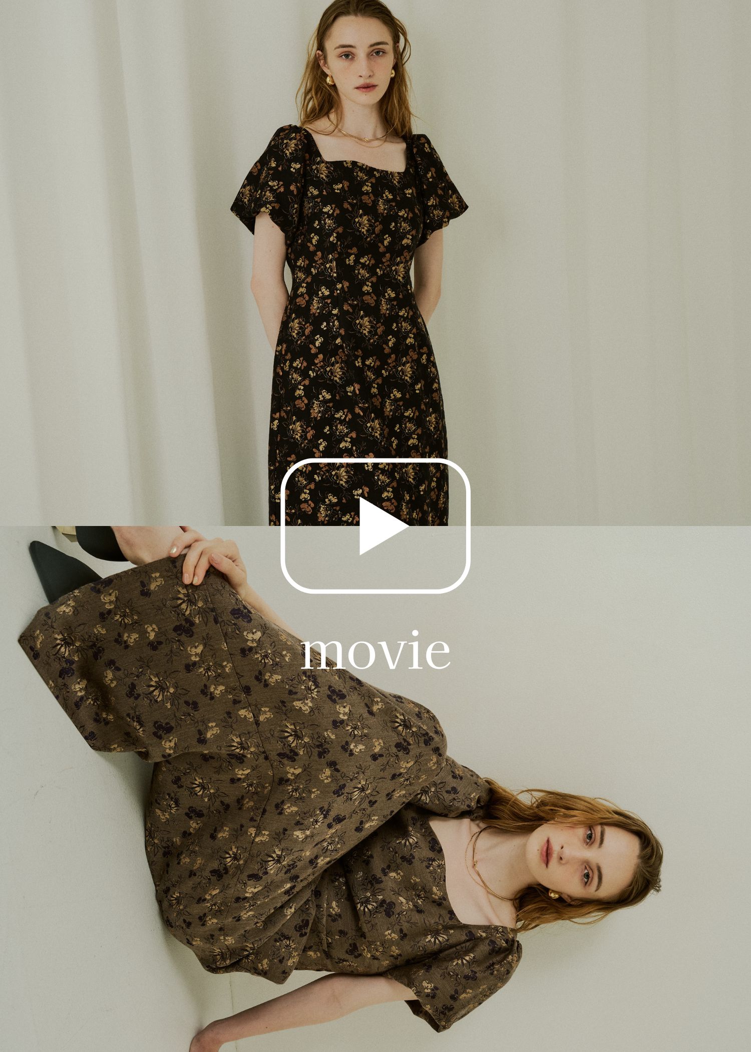 Silk jacquard dressのドレス|Dorry Doll / LE'RURE
