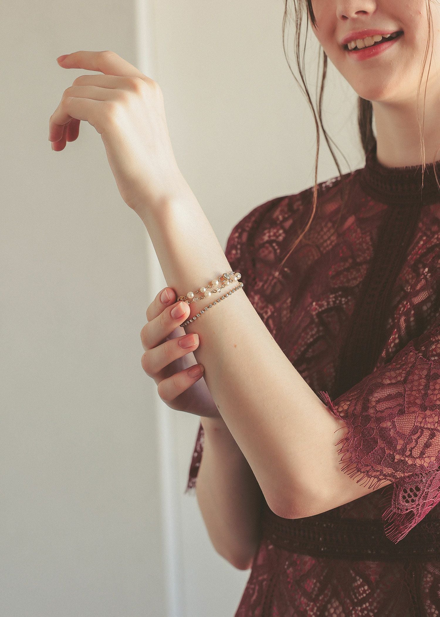 ボレロレイヤードレースドレス|DorryDoll