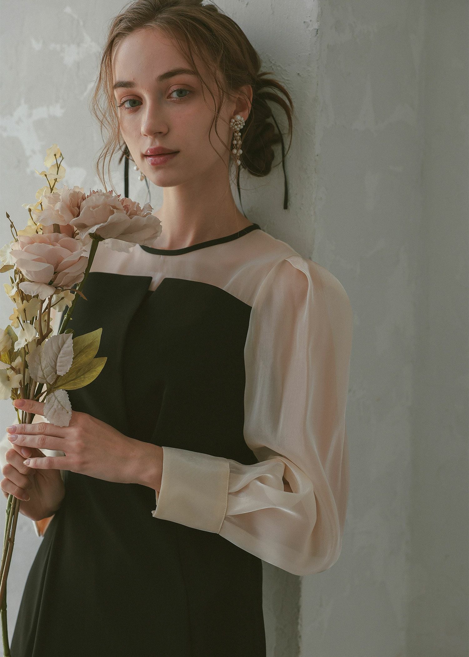 DorryDoll｜ドットスリーブマーメイドドレス