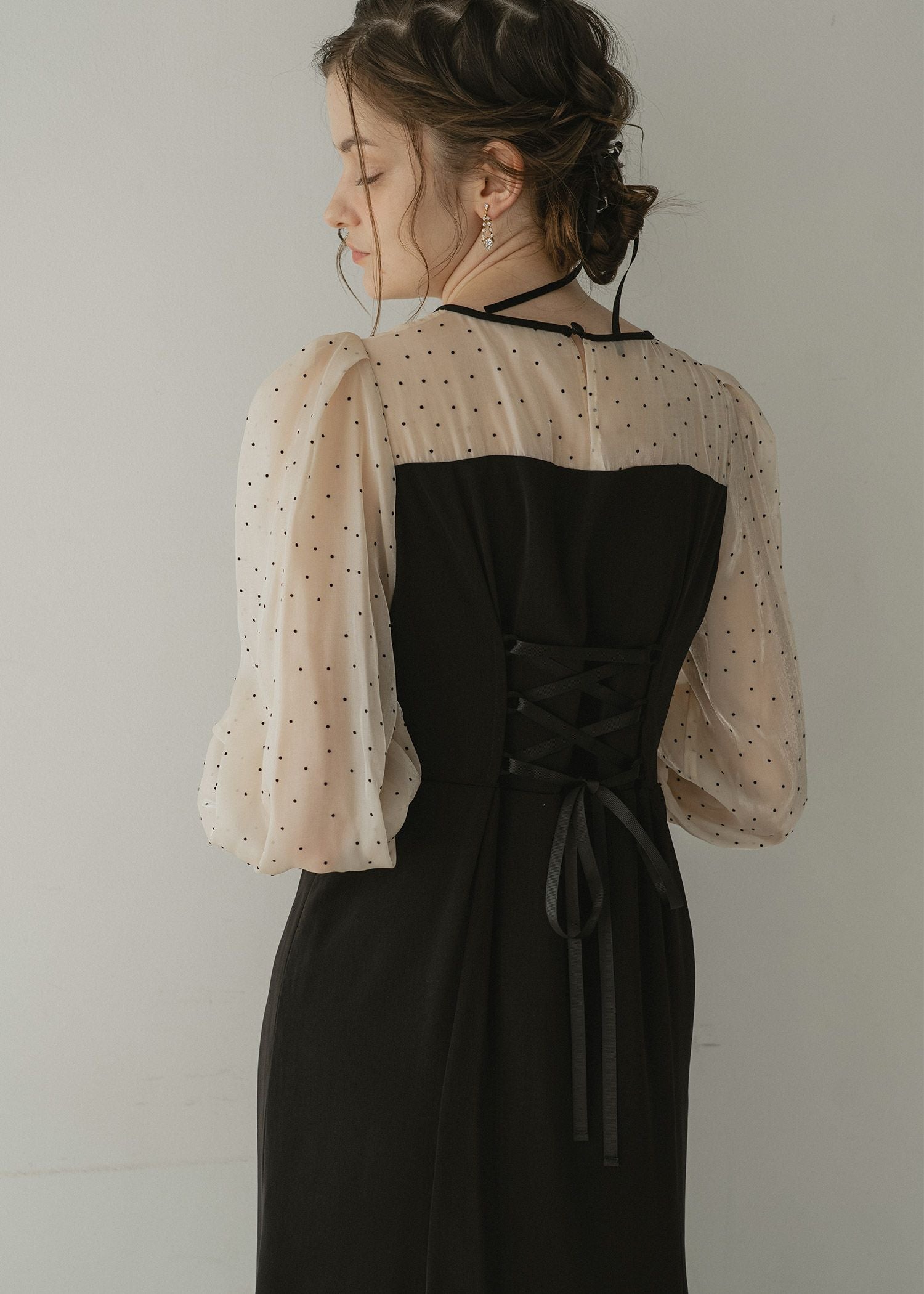 DorryDoll｜ドットスリーブマーメイドドレス