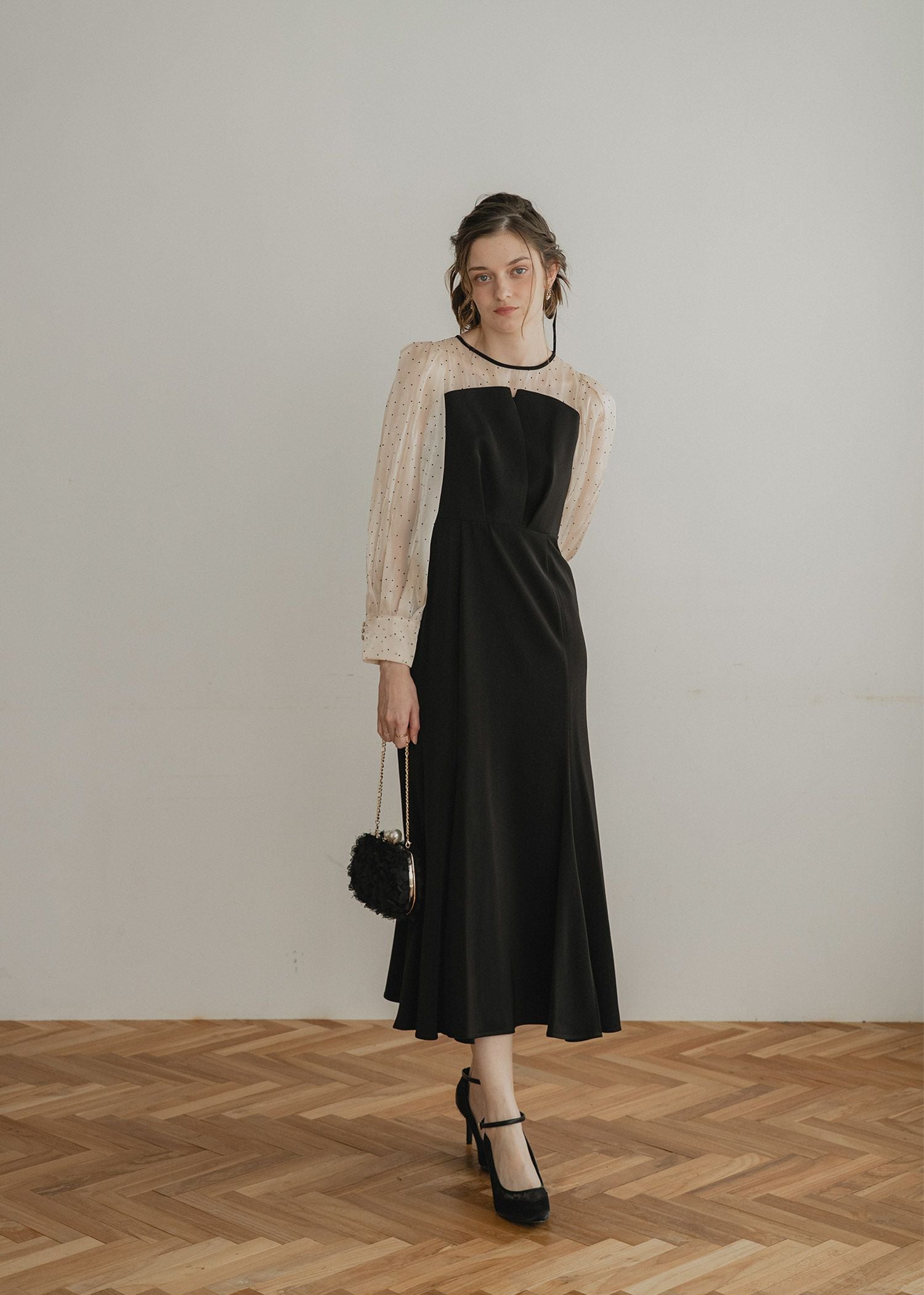 DorryDoll｜ドットスリーブマーメイドドレス