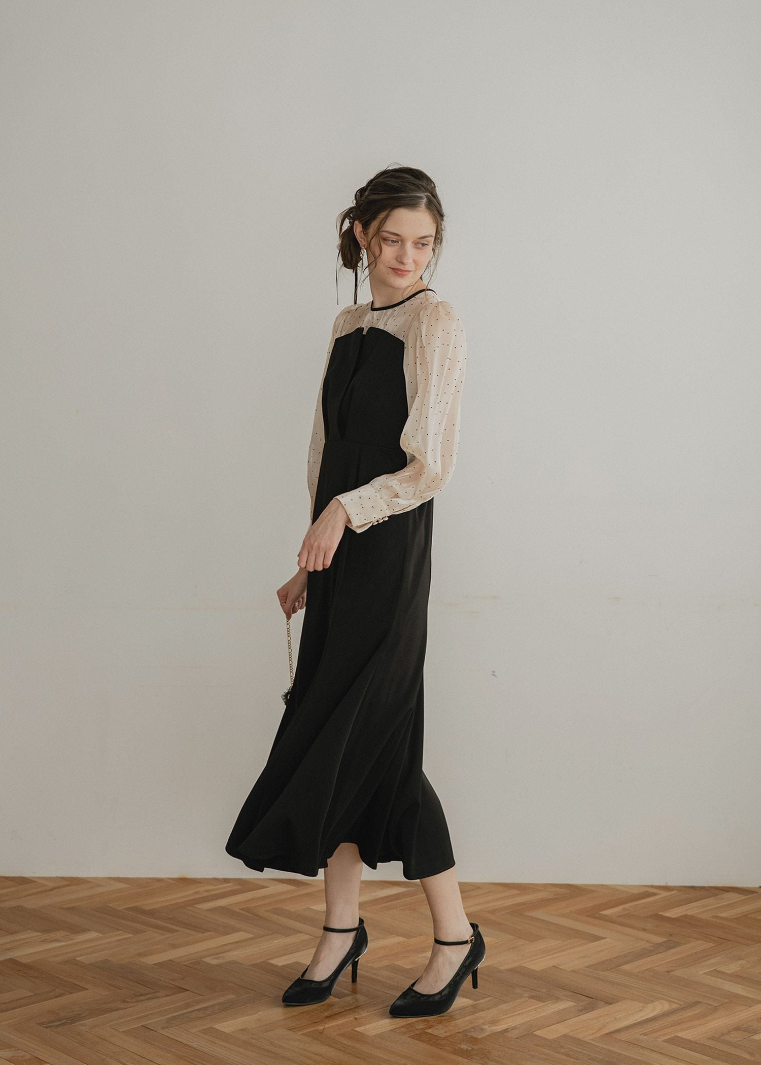 DorryDoll｜ドットスリーブマーメイドドレス