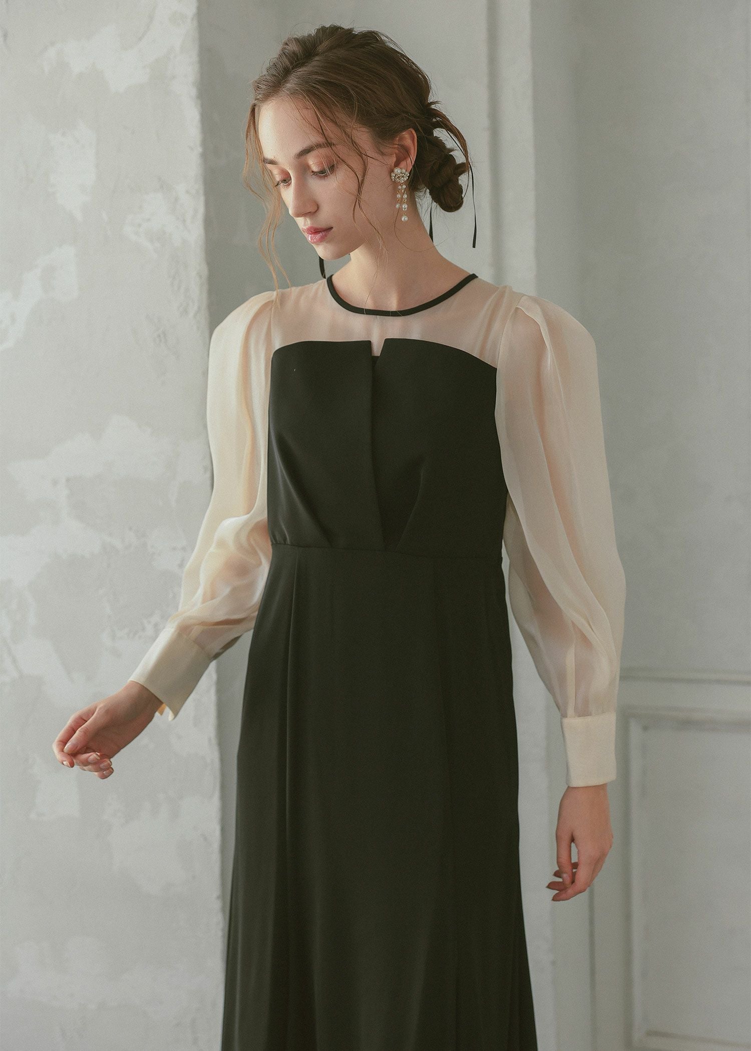 DorryDoll｜ドットスリーブマーメイドドレス