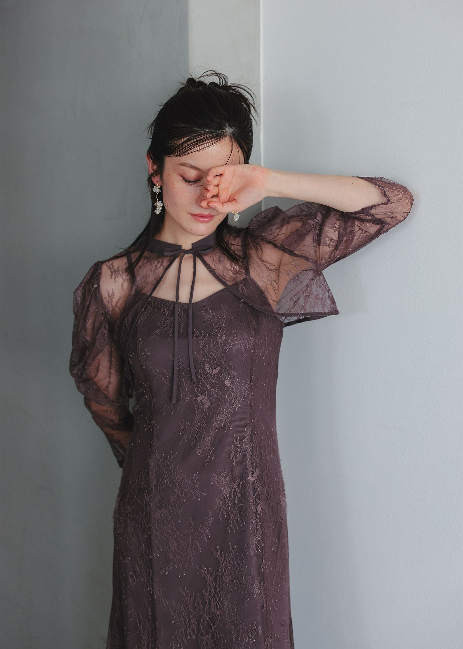 ボレロレイヤードレースドレス|DorryDoll