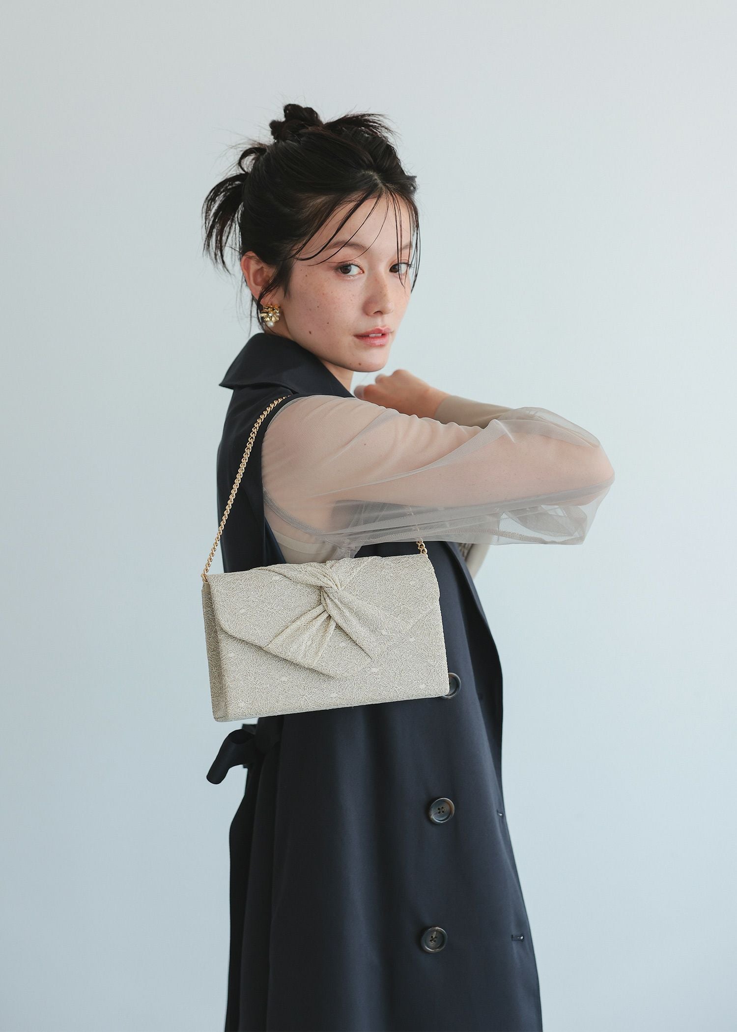 ラメレースツイストバッグのドレス|Dorry Doll / LE'RURE