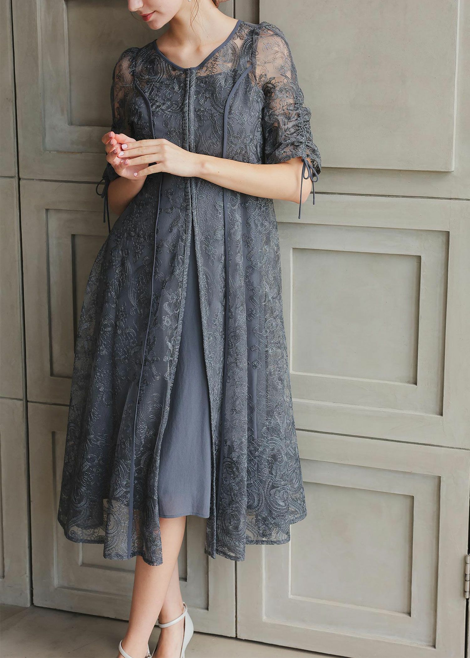 エンブロイダリーレイヤードドレス|Dorry Doll