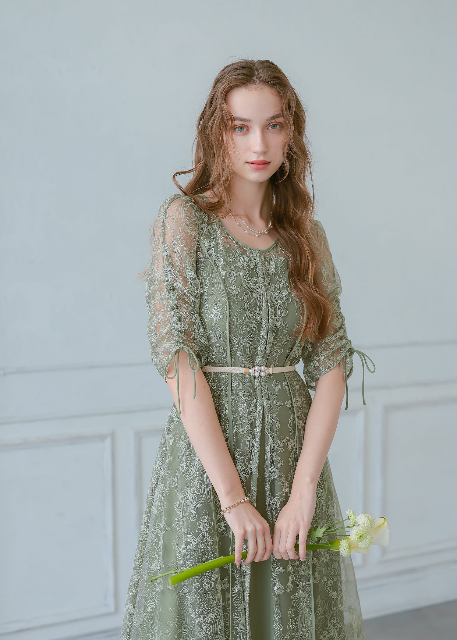 エンブロイダリーレイヤードドレス|Dorry Doll