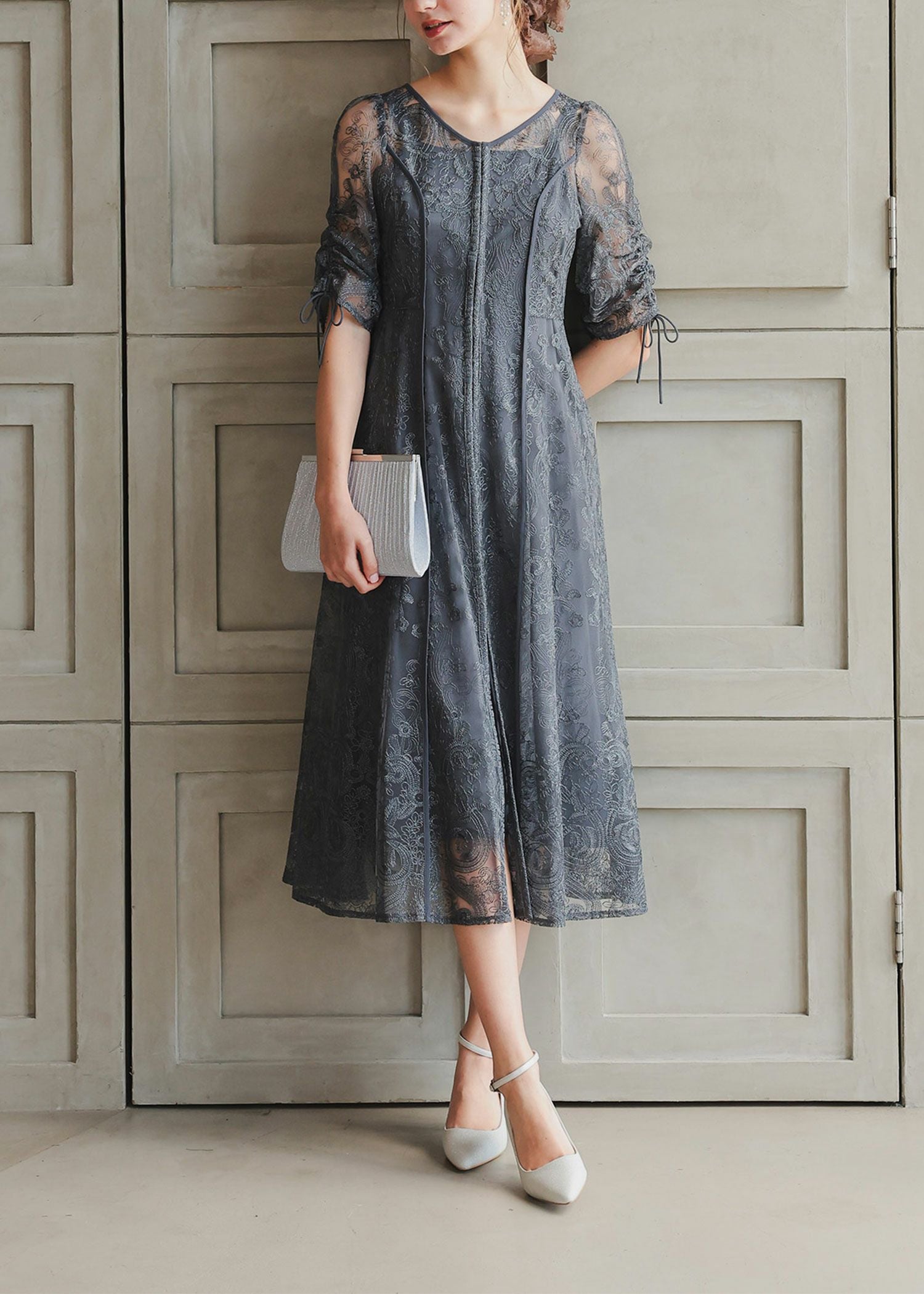 エンブロイダリーレイヤードドレス|Dorry Doll