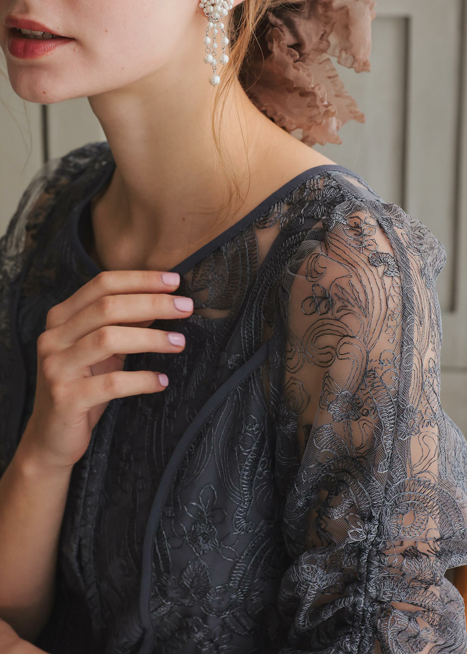 エンブロイダリーレイヤードドレス|Dorry Doll