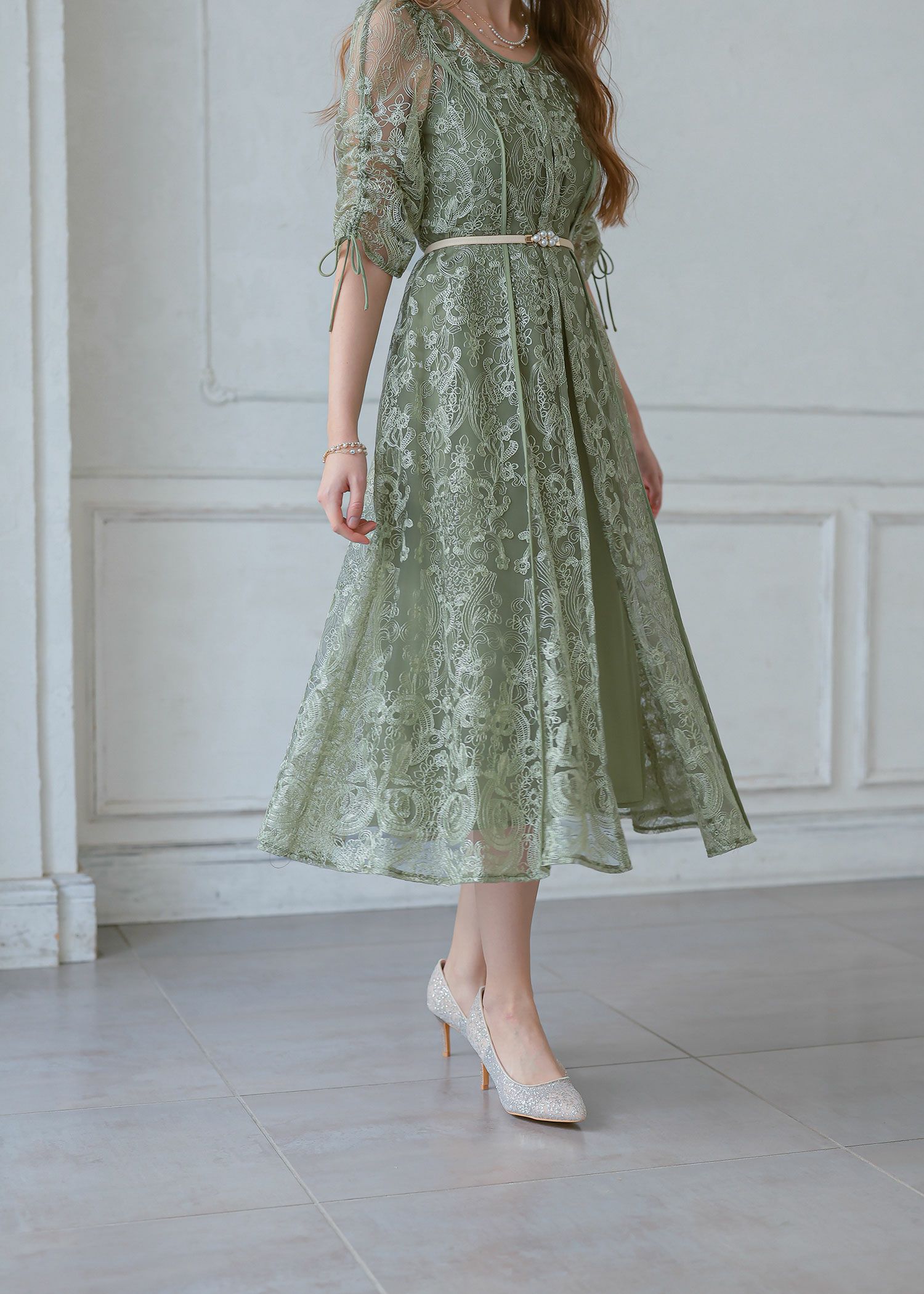 エンブロイダリーレイヤードドレス|Dorry Doll