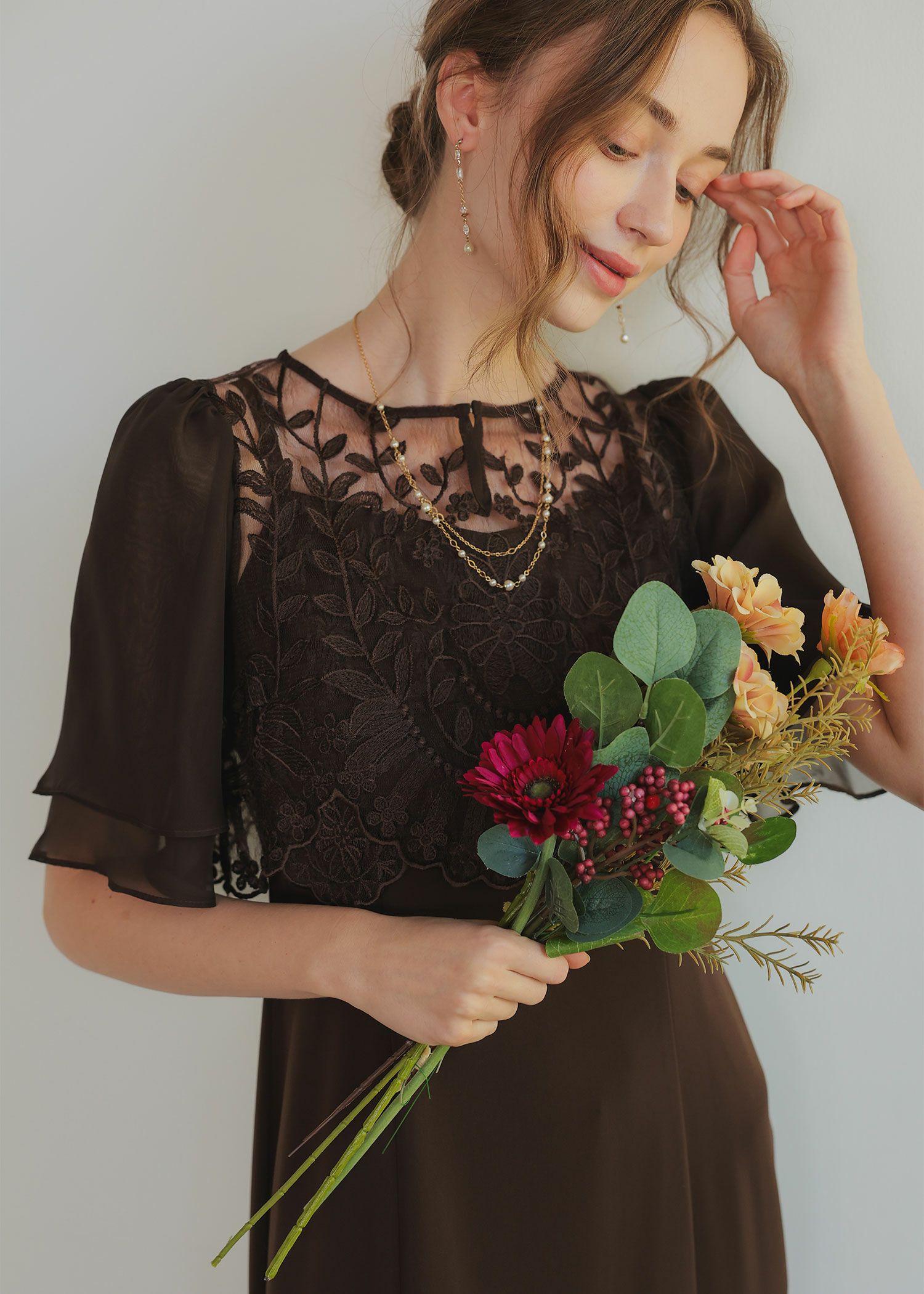 リーフブラウスマーメイドドレス|DorryDoll