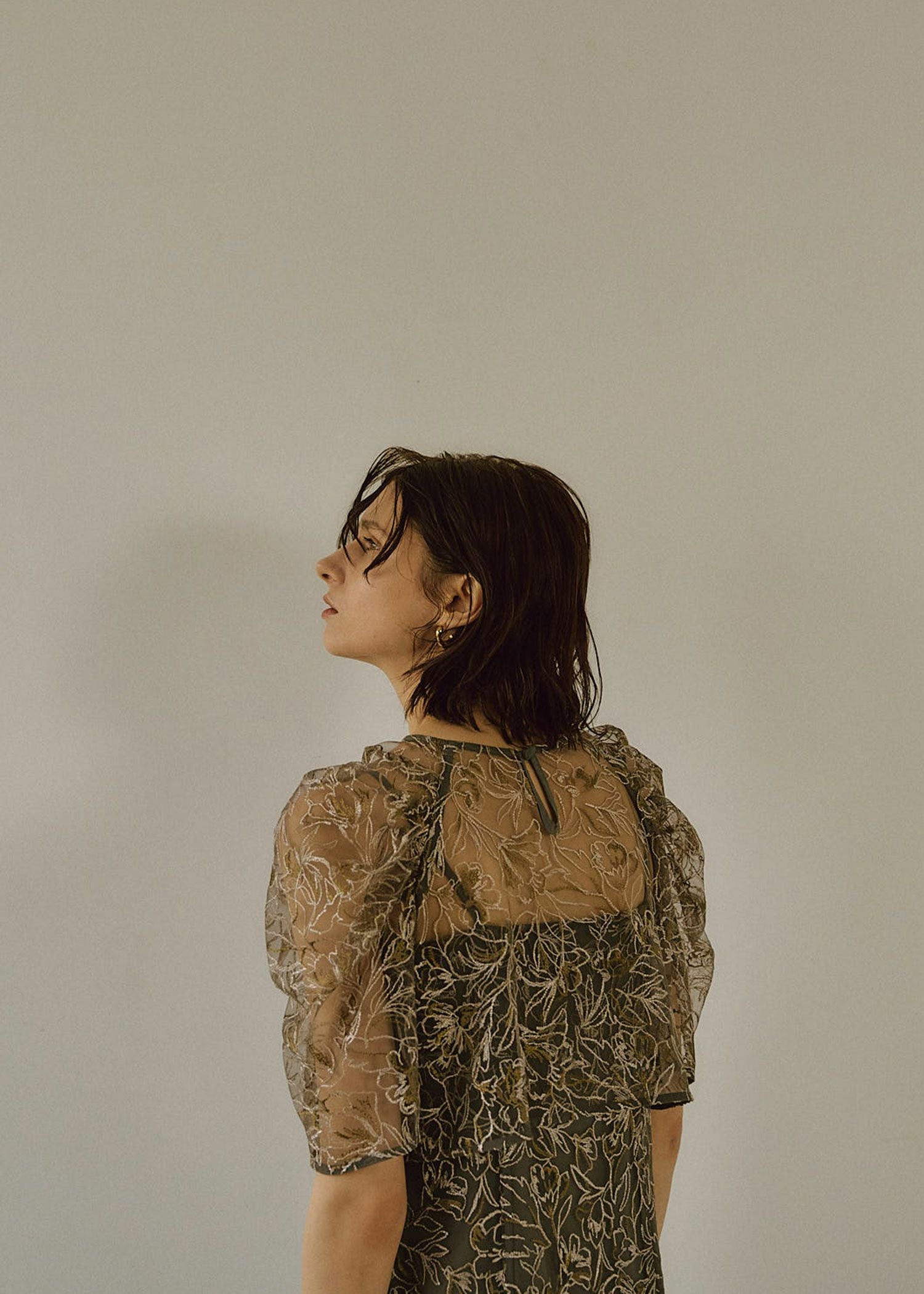 Whole race layered dress｜LE'RURE