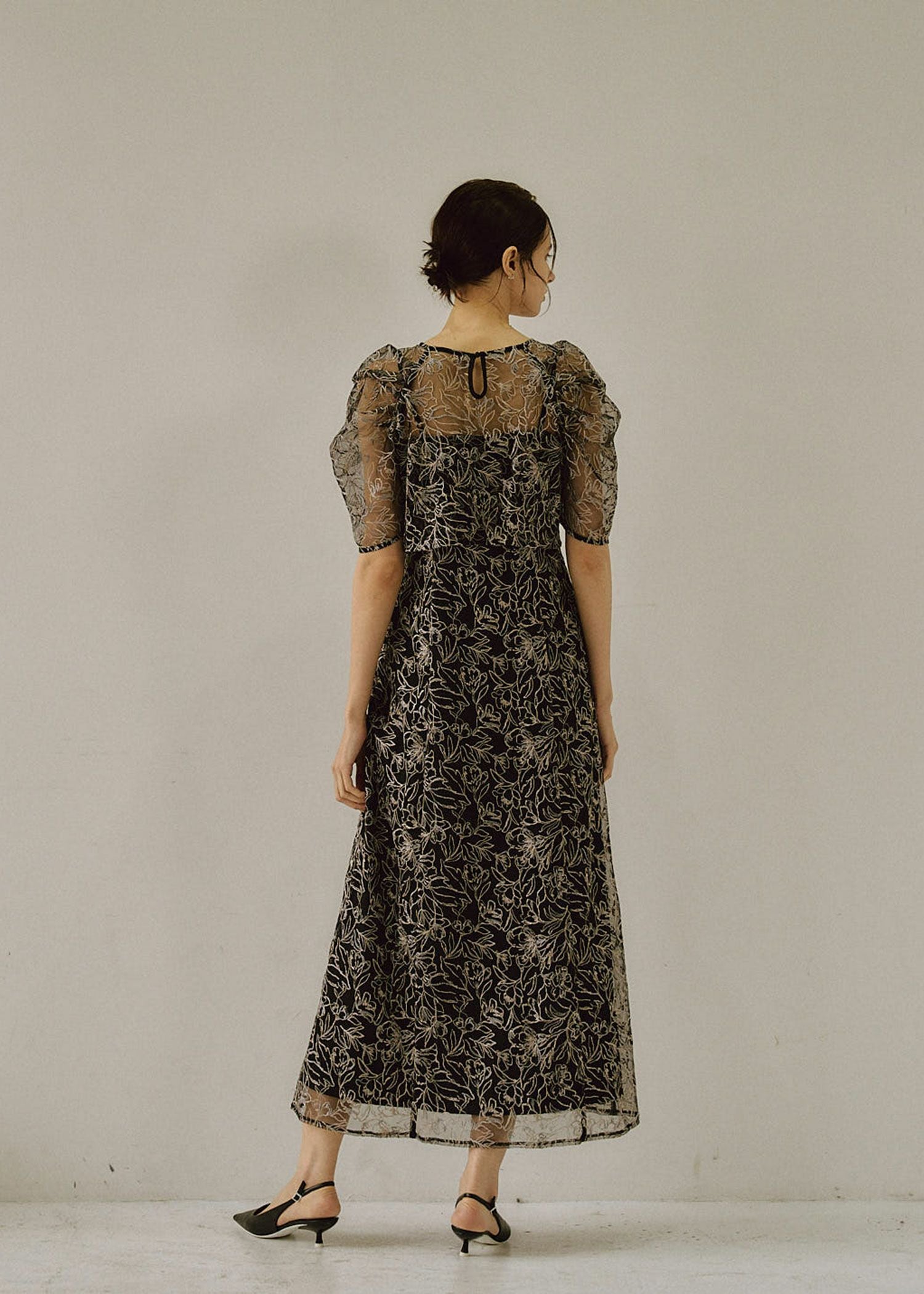 Whole race layered dress｜LE'RURE