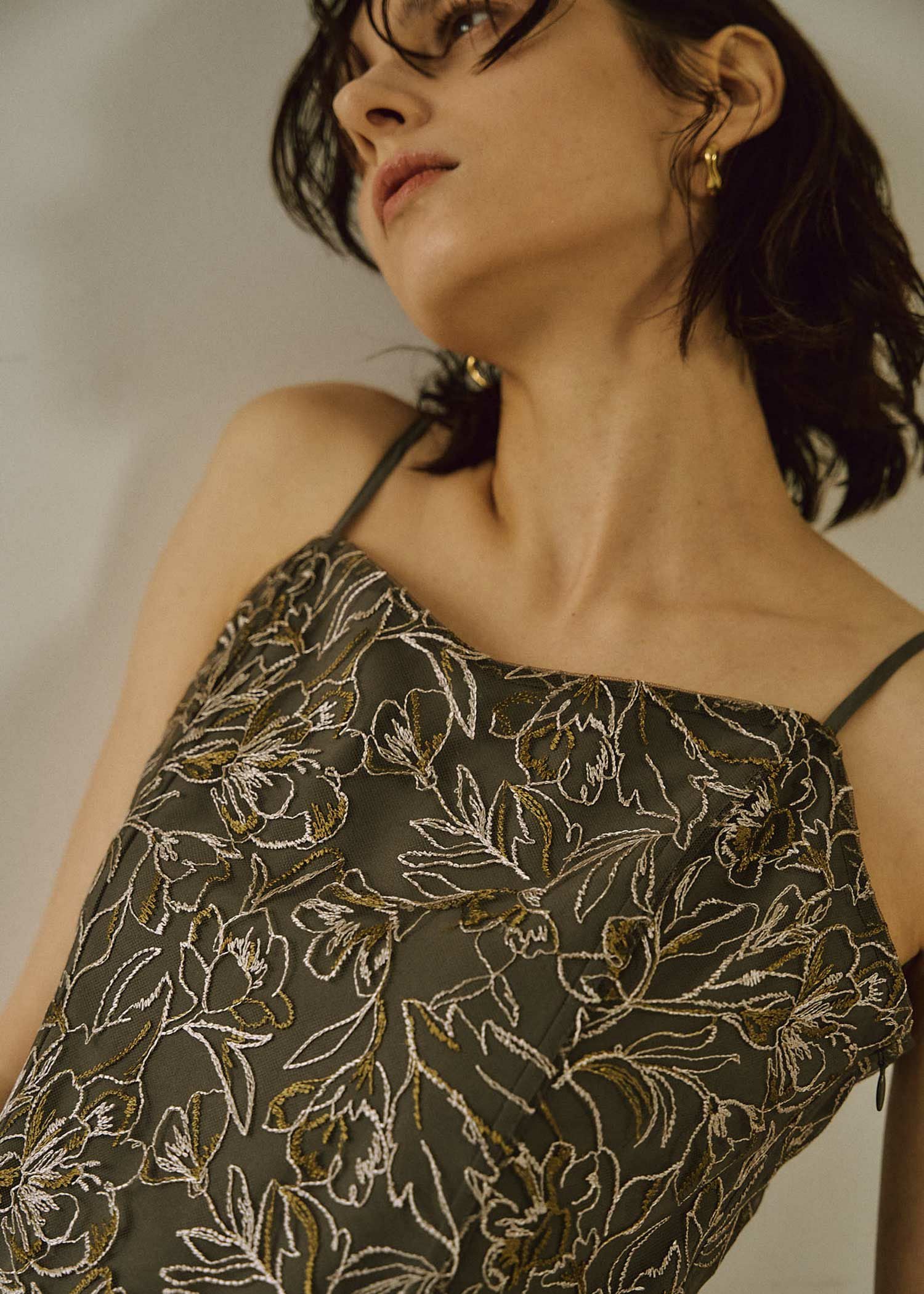 Whole race layered dress｜LE'RURE