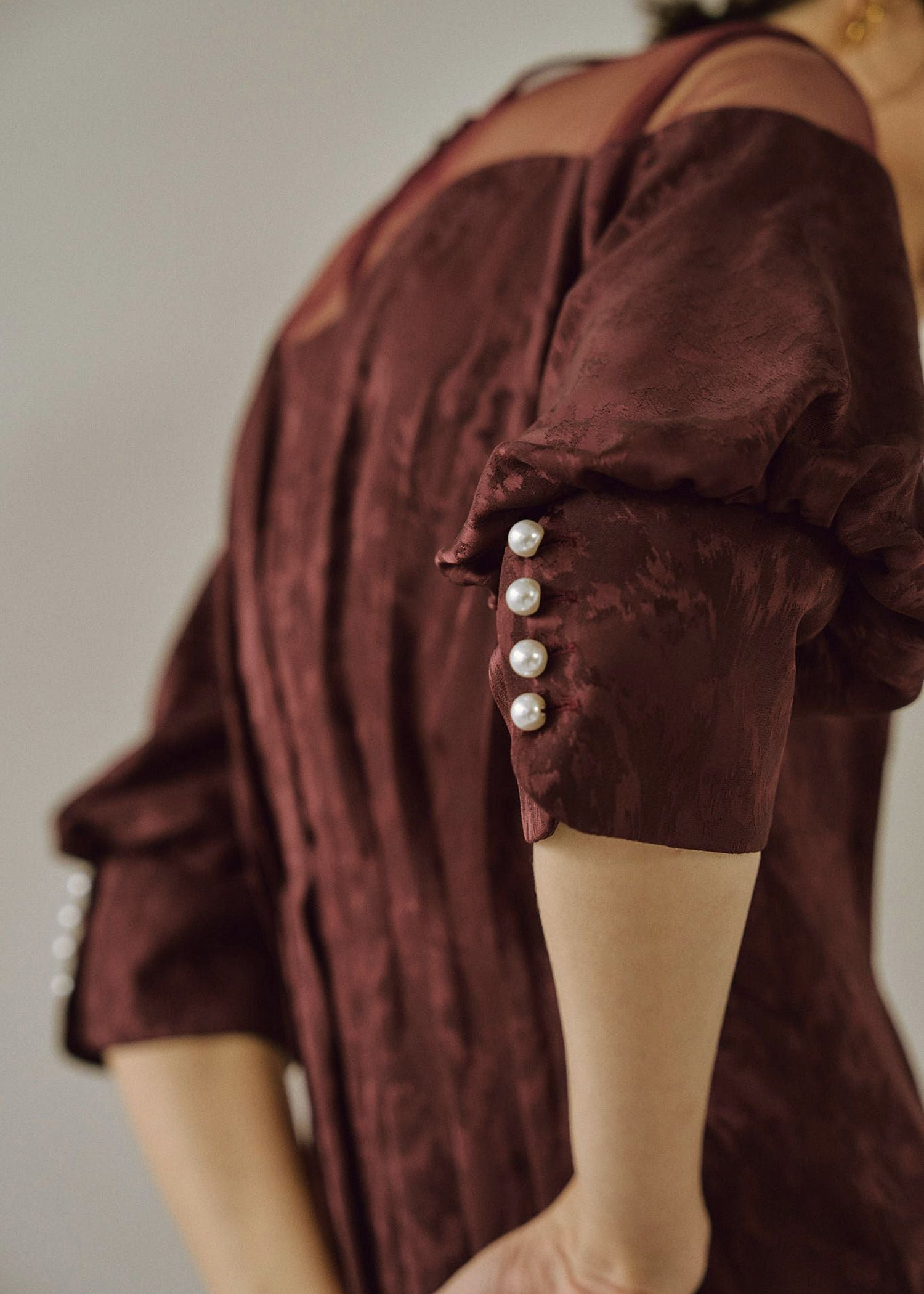 Meandering waist tuck flare dress｜LE'RURE