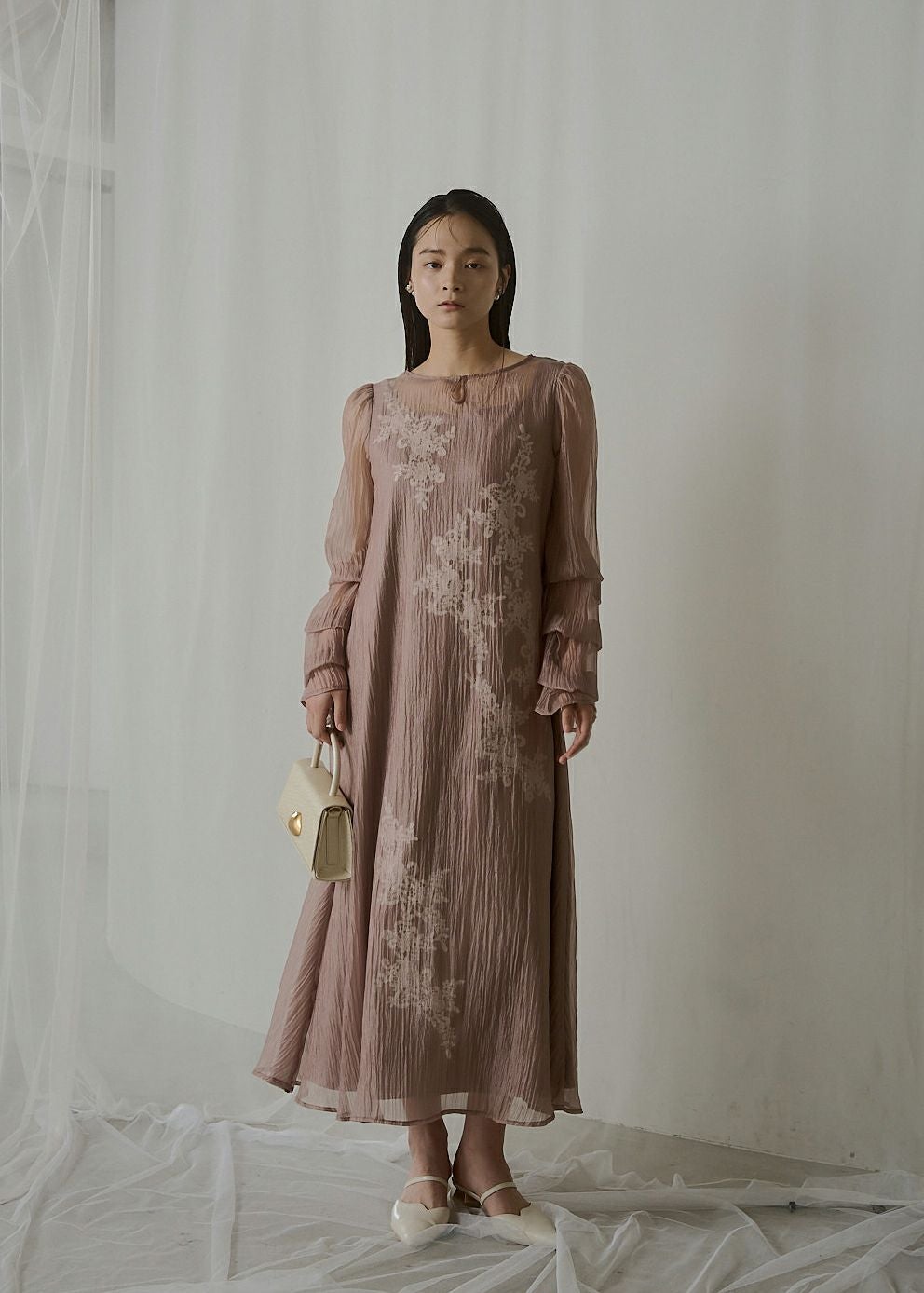 Sheer A-line onepiece｜LE'RURE