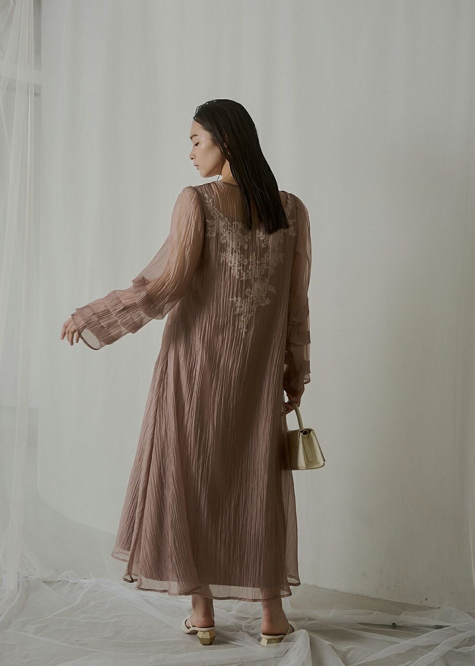 Sheer A-line onepiece｜LE'RURE