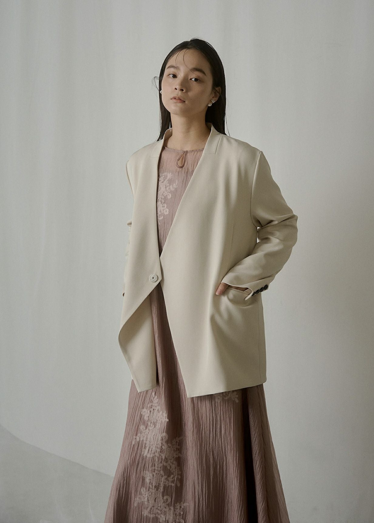 Sheer A-line onepiece｜LE'RURE