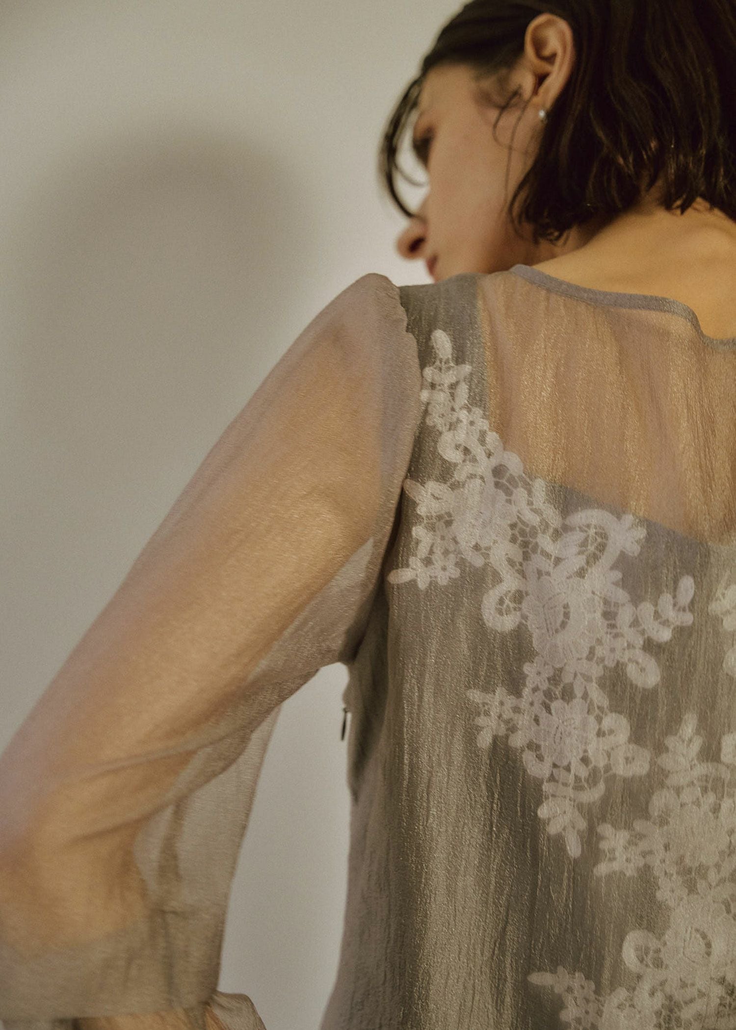 Sheer A-line onepiece｜LE'RURE