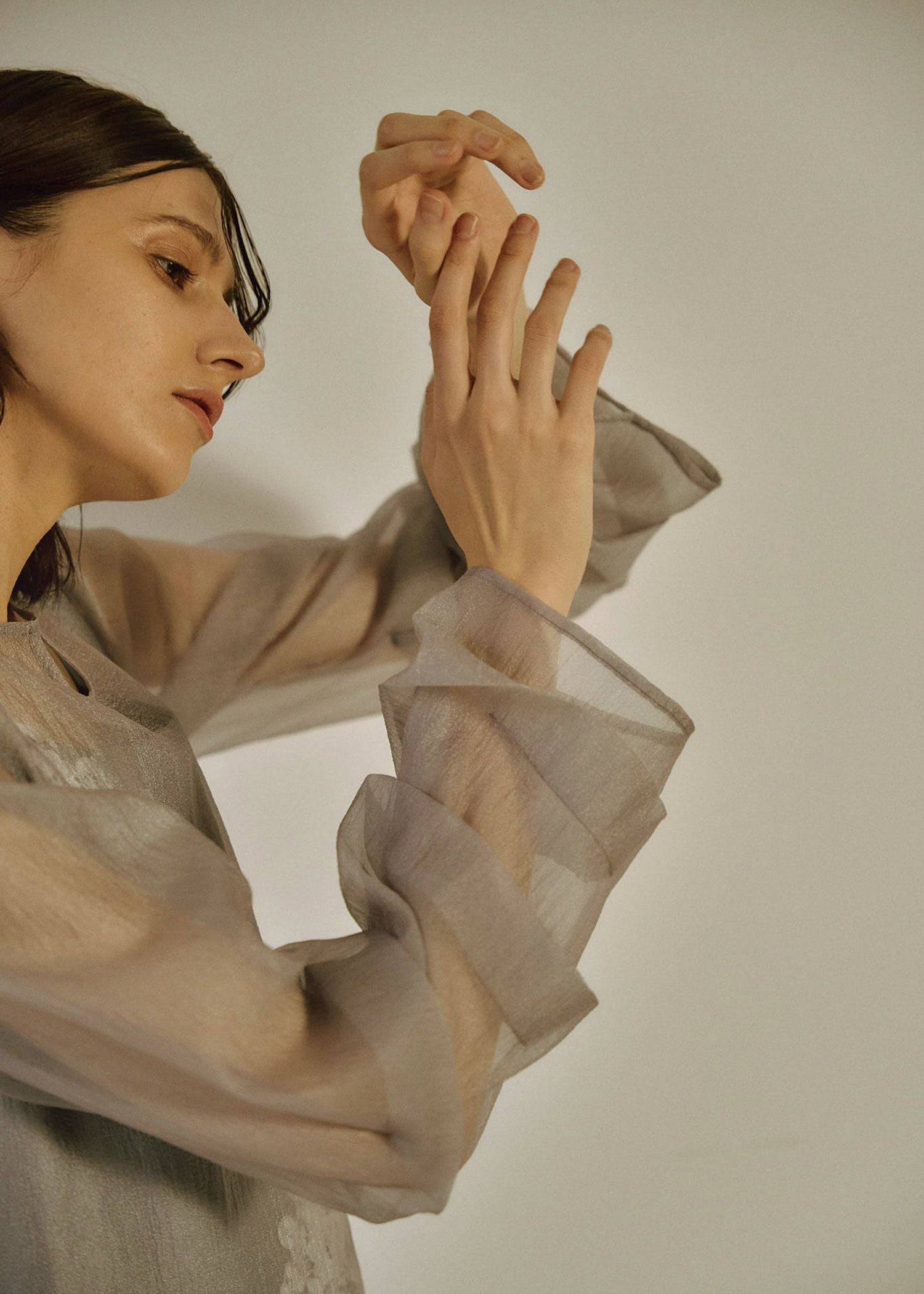Sheer A-line onepiece｜LE'RURE