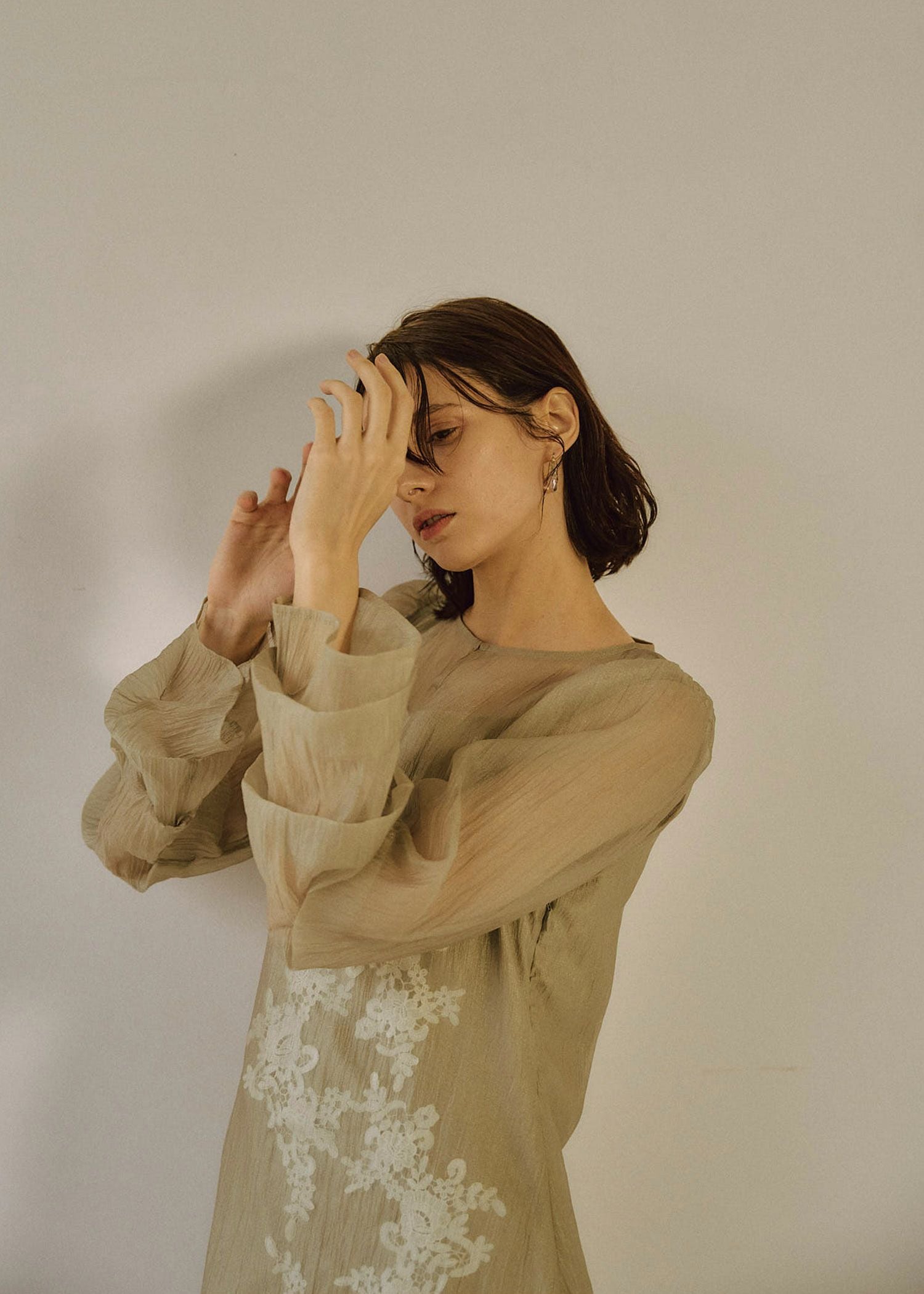 Sheer A-line onepiece｜LE'RURE