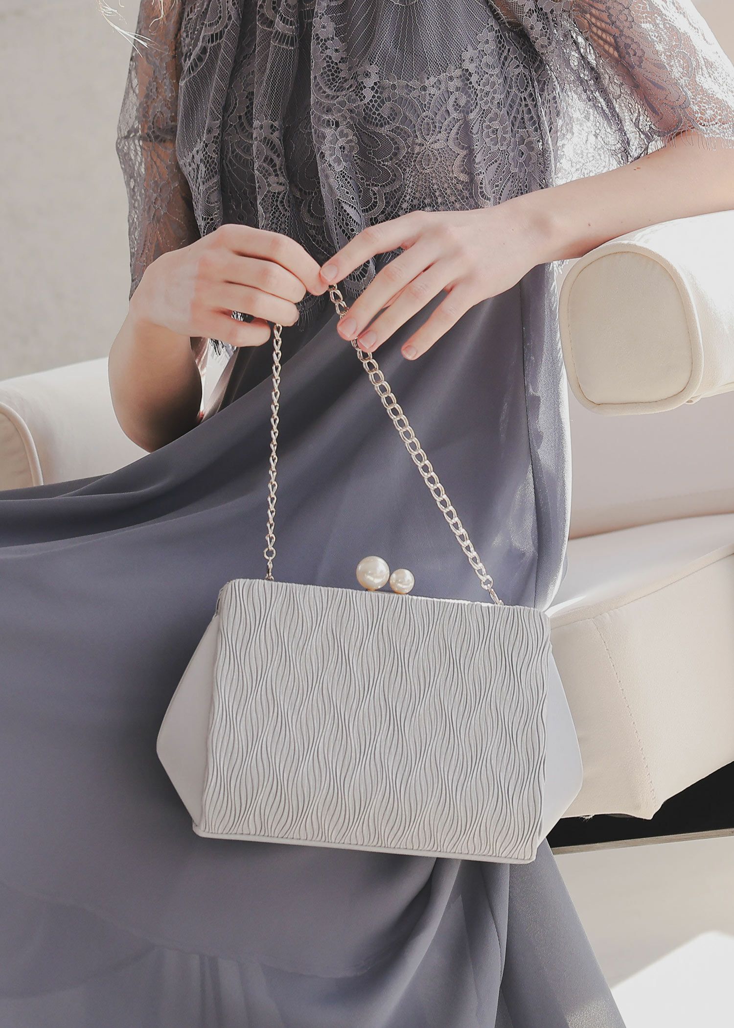 プリーツクラッチバッグのドレス|Dorry Doll / LE'RURE