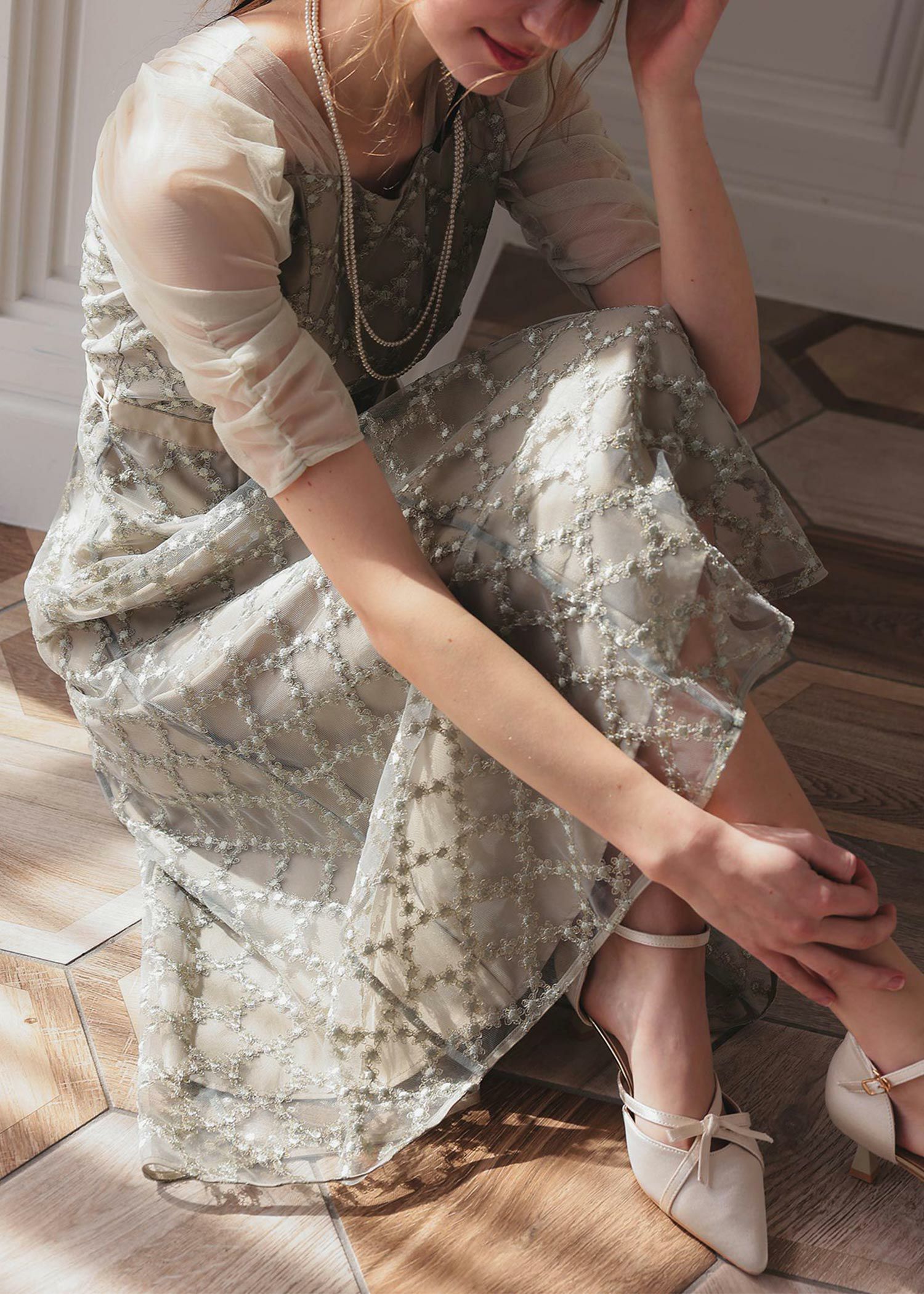 マルチケープIラインドレスのドレス|Dorry Doll / LE'RURE