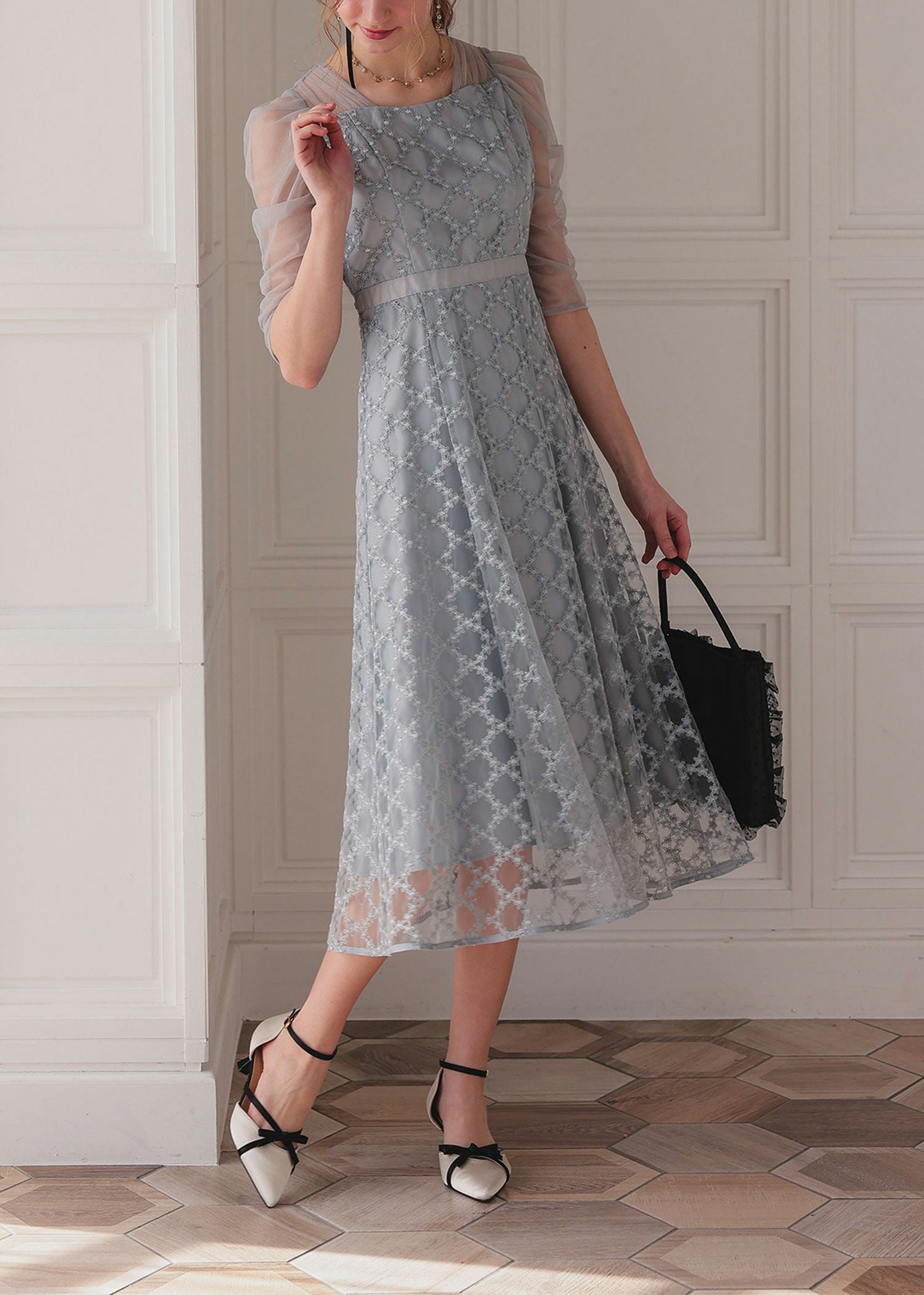 ダイヤフラワーレースドレス|DorryDoll