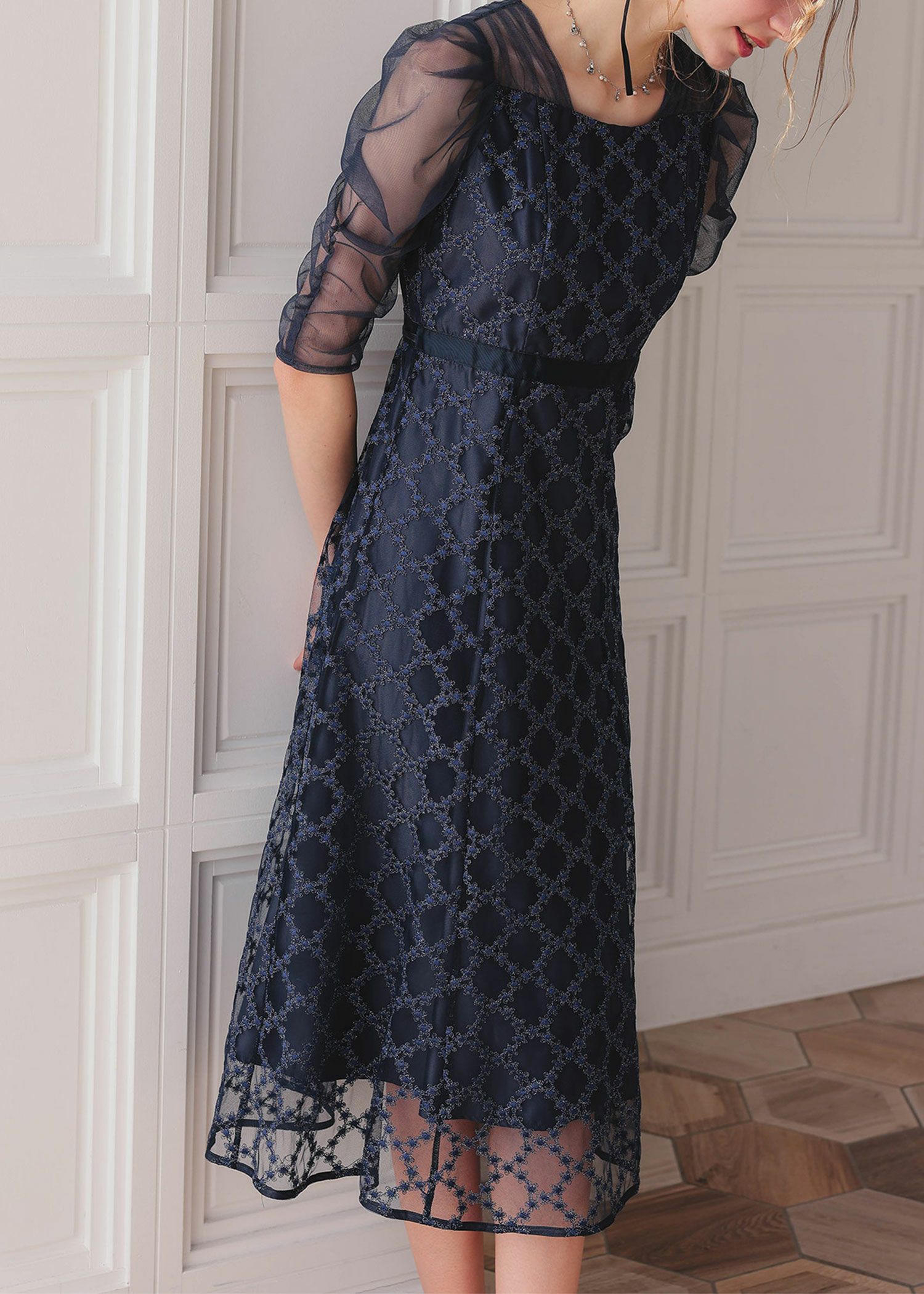 ダイヤフラワーレースドレス|DorryDoll