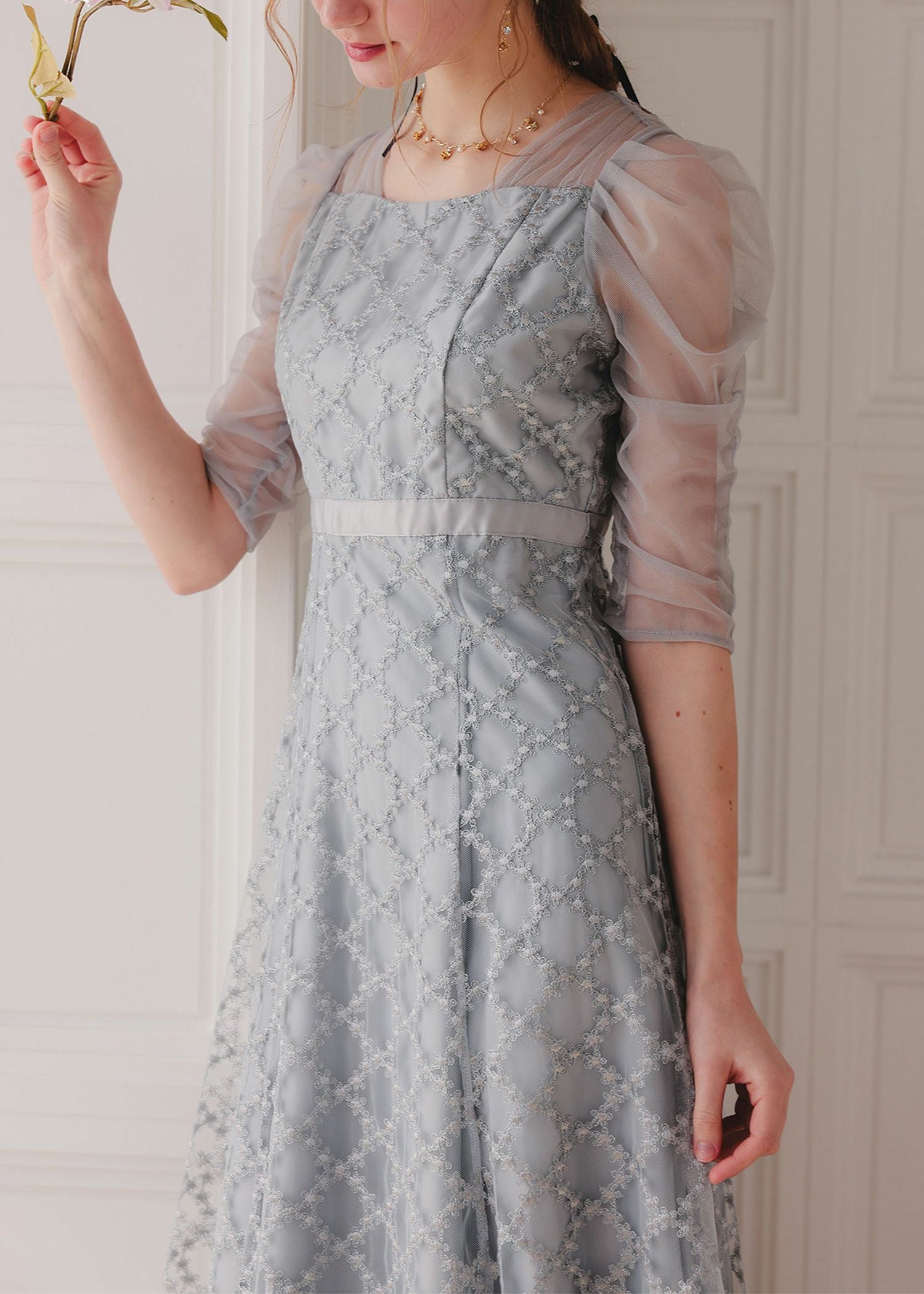 ダイヤフラワーレースドレス|DorryDoll