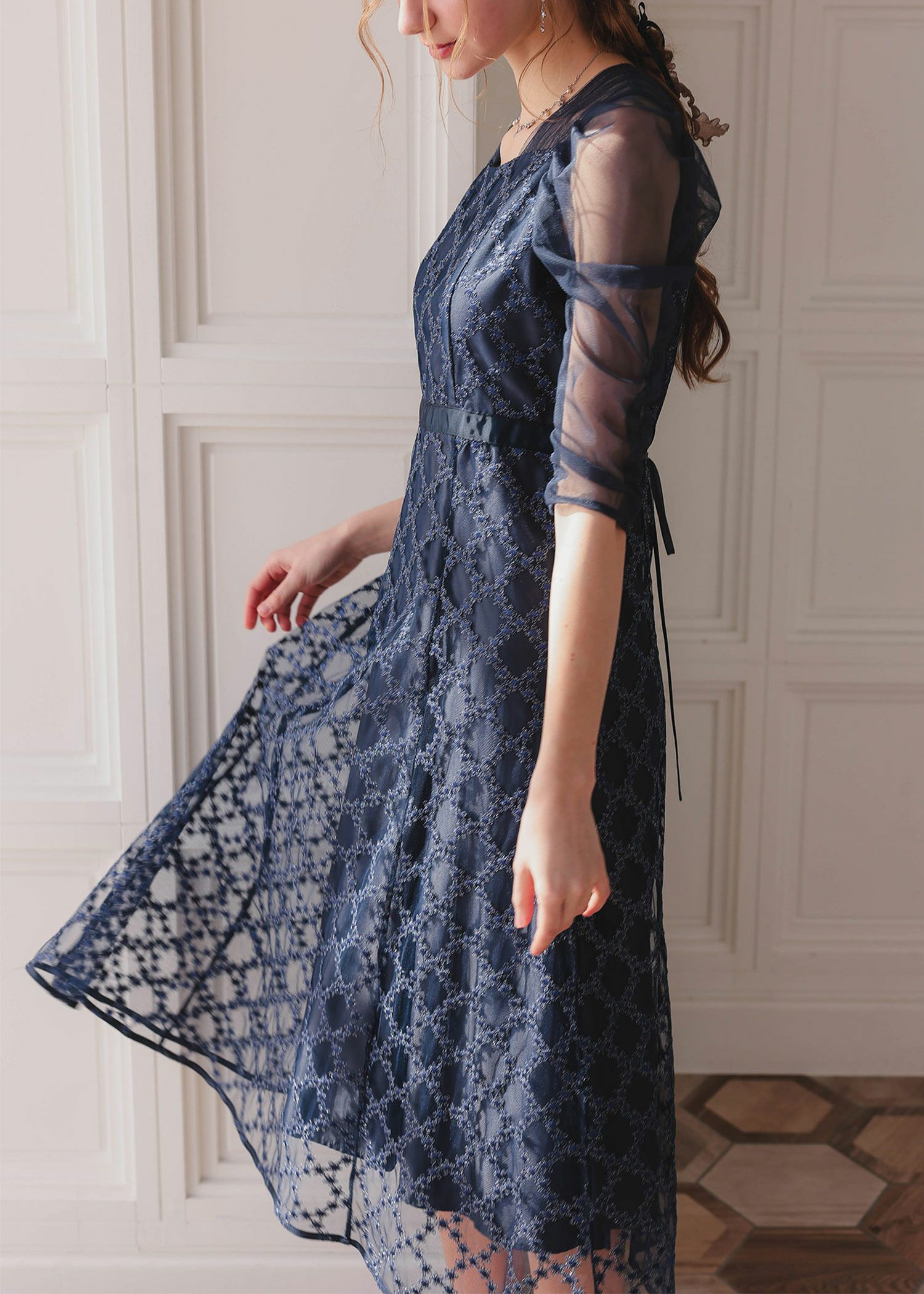 ダイヤフラワーレースドレス|DorryDoll