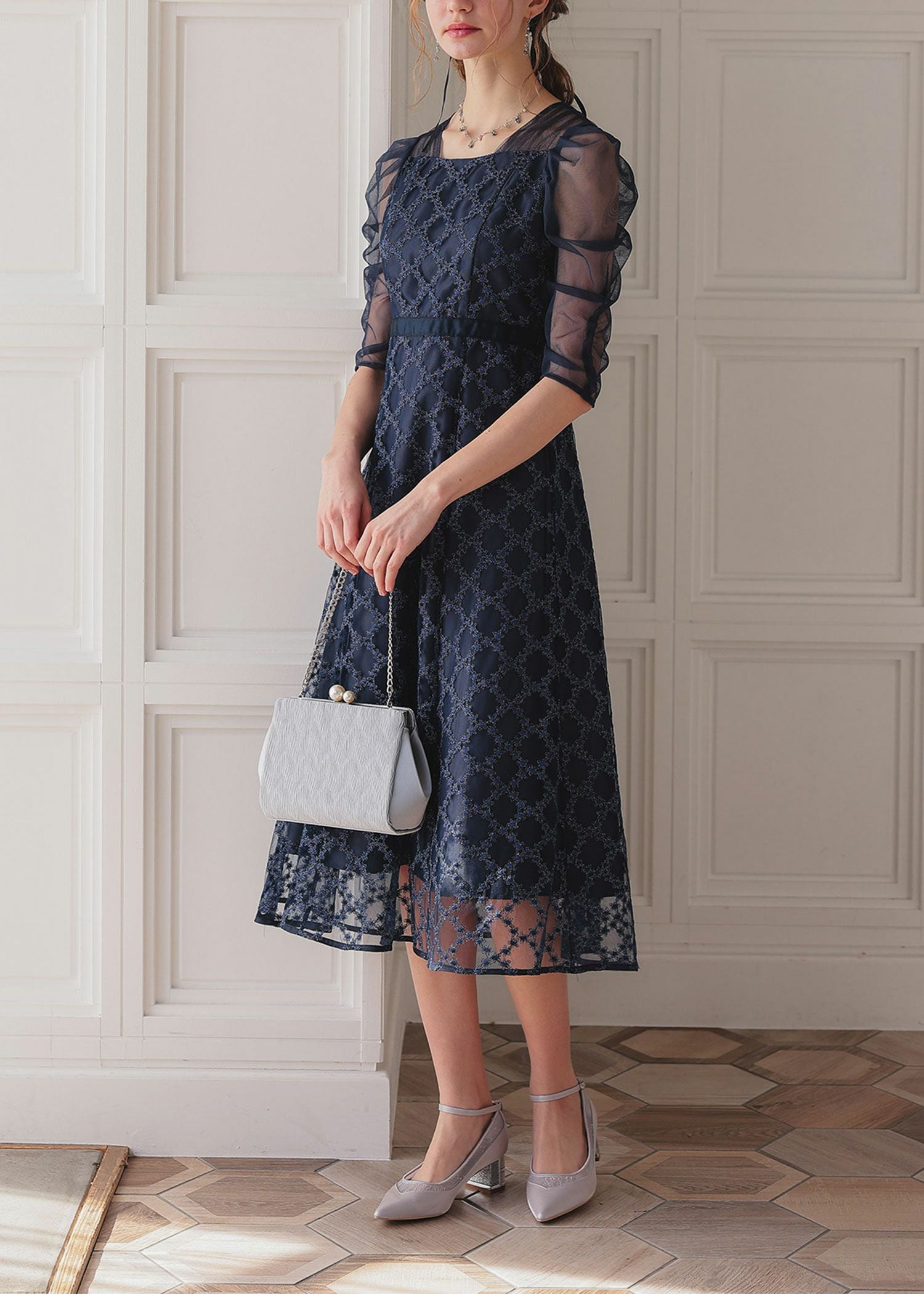 ダイヤフラワーレースドレス|DorryDoll