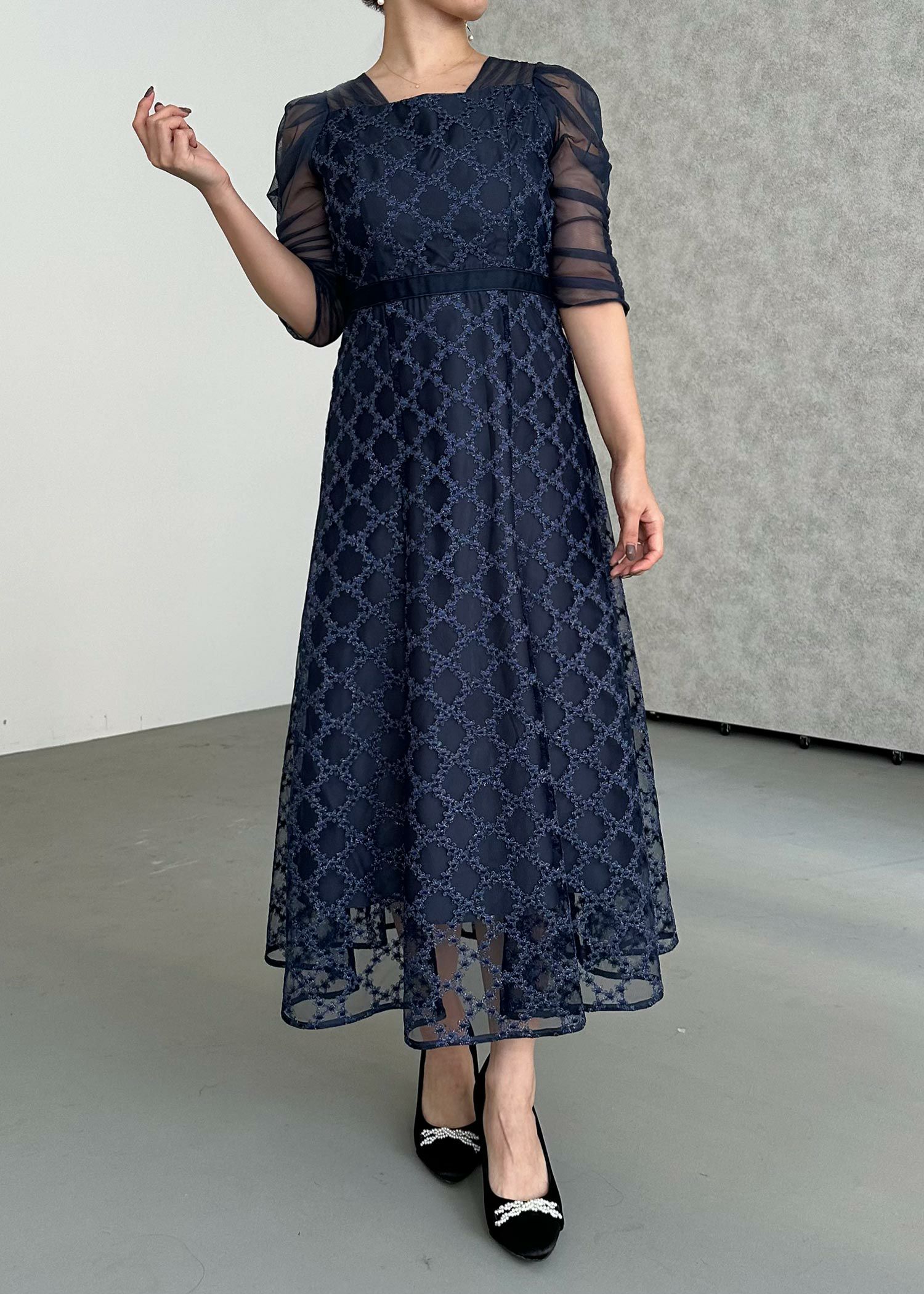 ダイヤフラワーレースドレス|DorryDoll