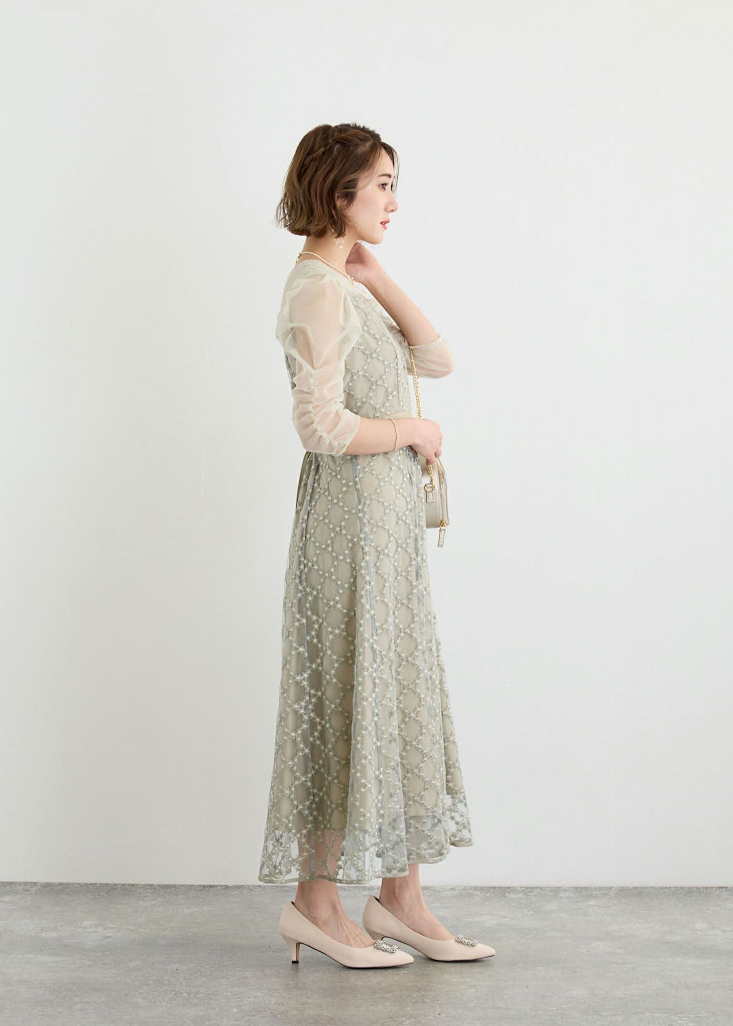 ダイヤフラワーレースドレス|DorryDoll