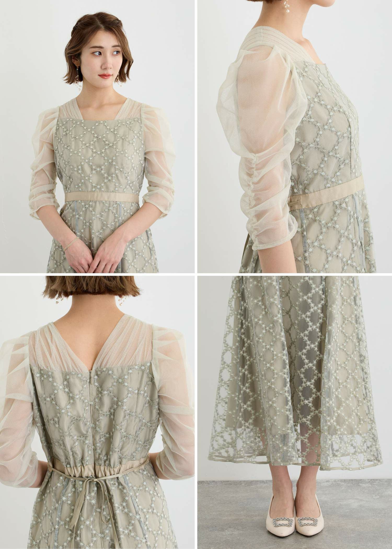 ダイヤフラワーレースドレス|DorryDoll