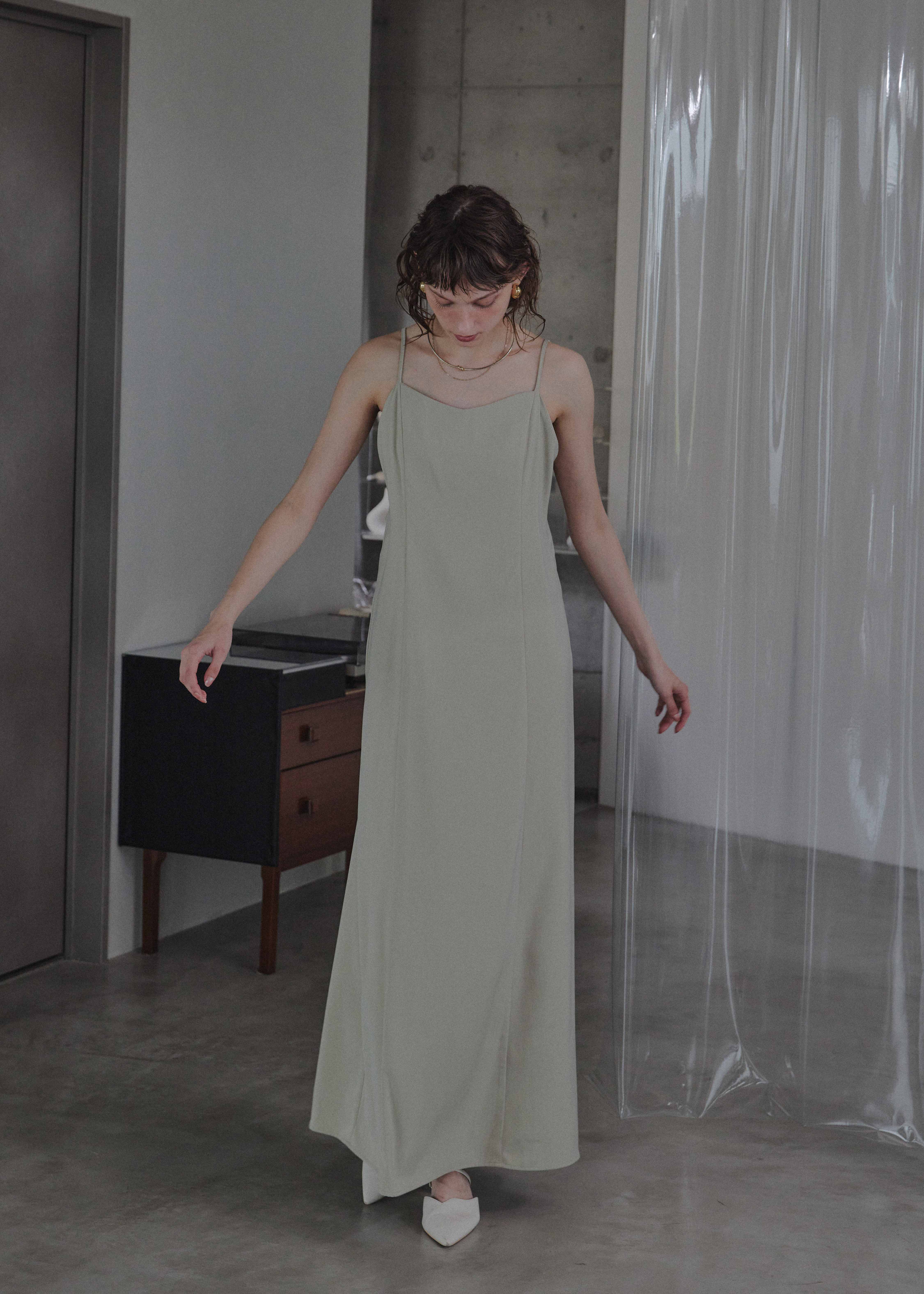 Ruffle tulle airy dress|LE'RURE