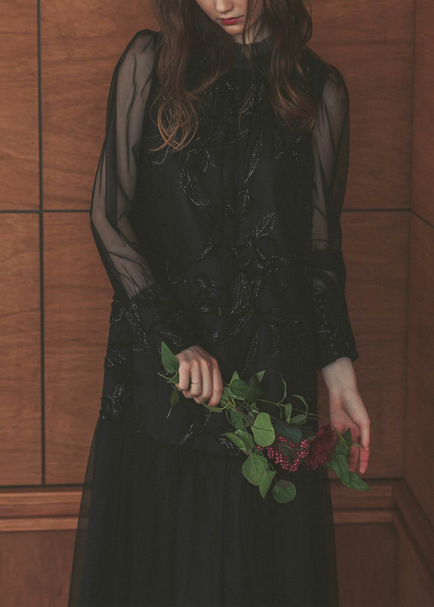 フェザーフラワーチュールドレス｜Dorry Doll