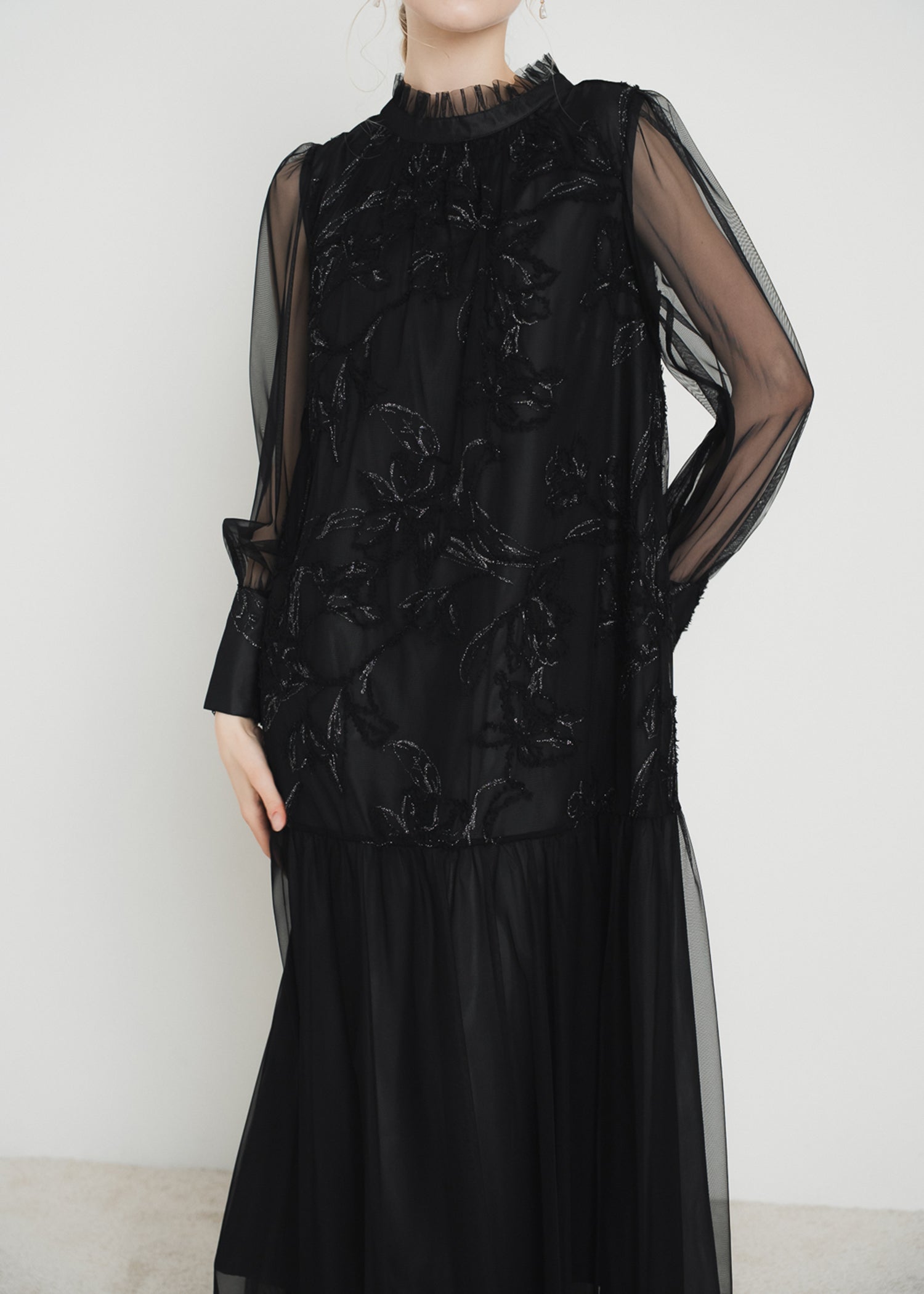 フェザーフラワーチュールドレス｜Dorry Doll