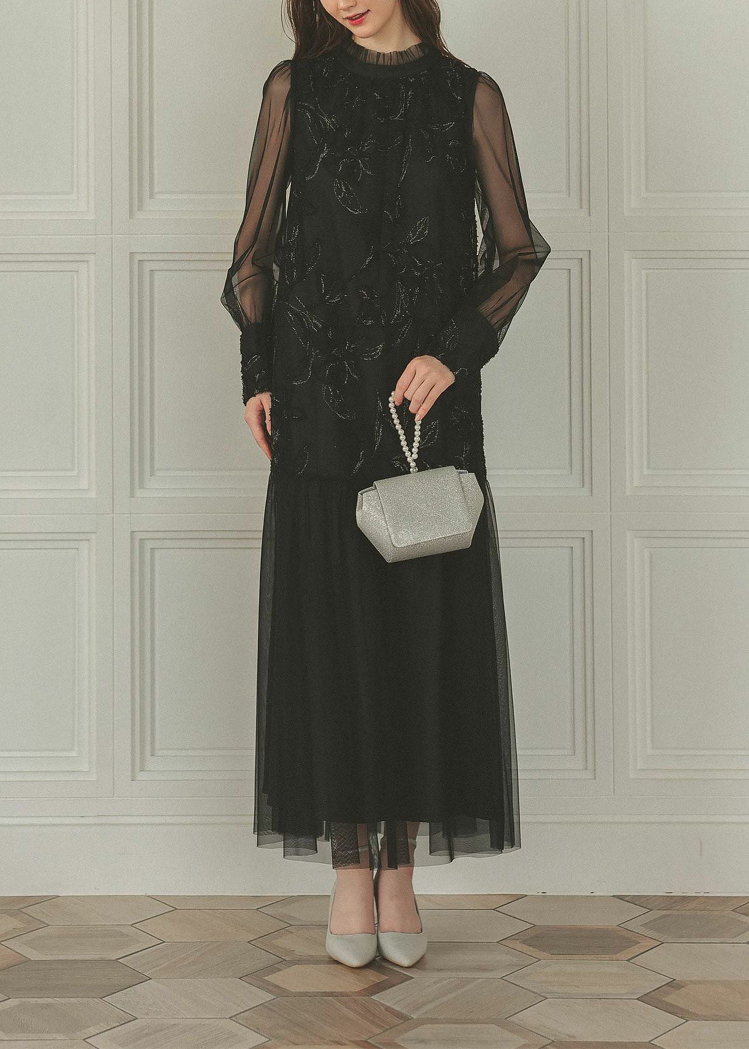 フェザーフラワーチュールドレス｜Dorry Doll