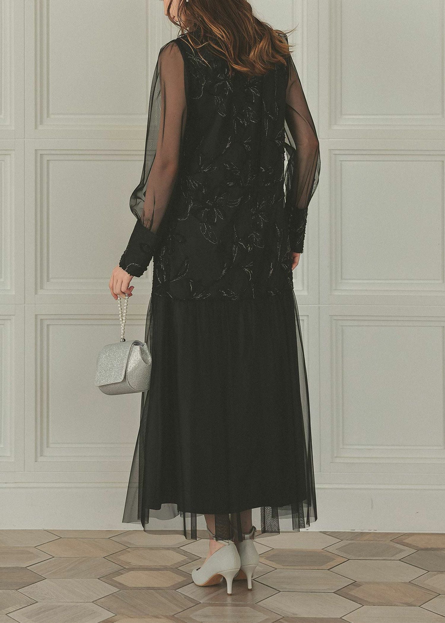 フェザーフラワーチュールドレス｜Dorry Doll