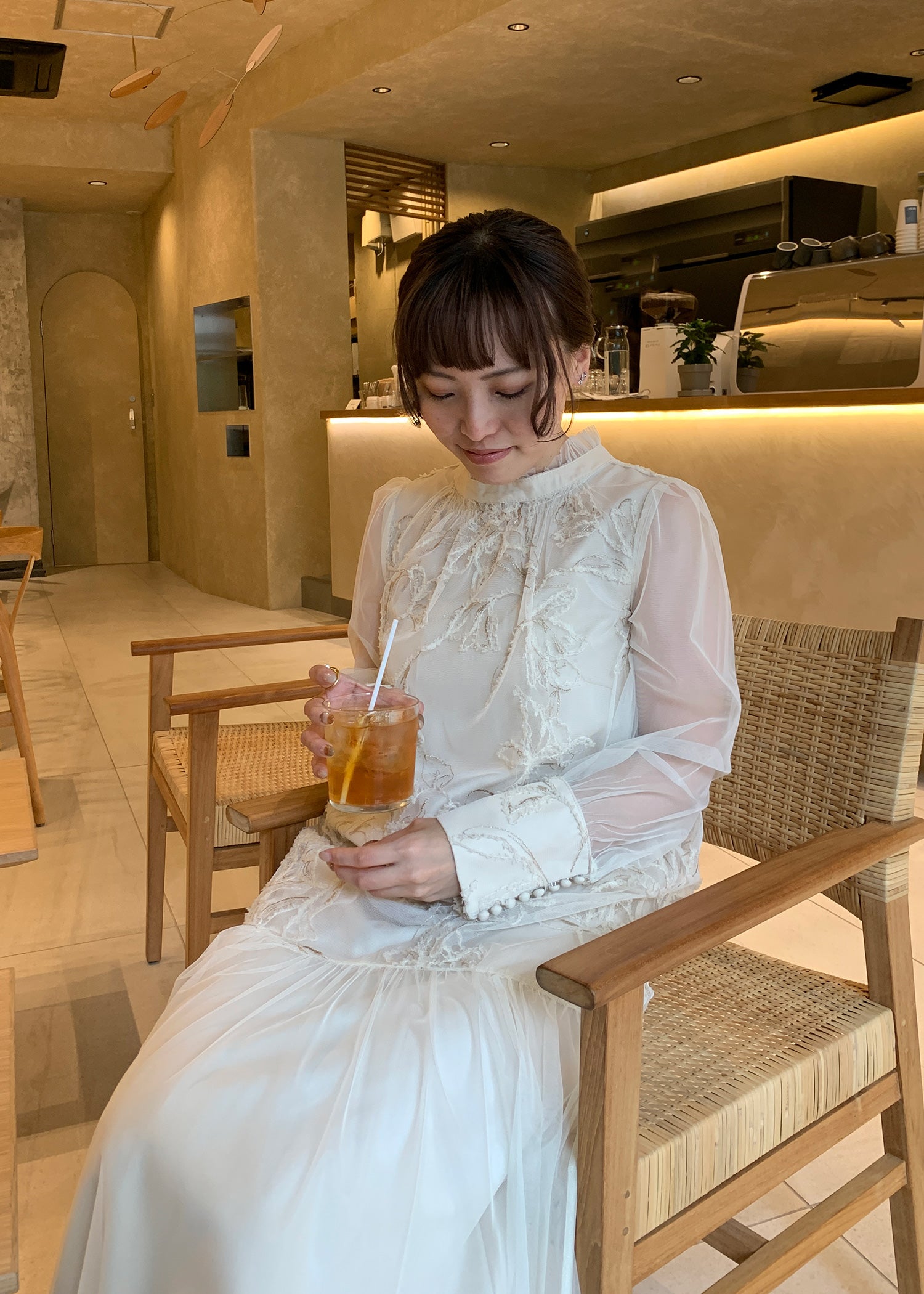 フェザーフラワーチュールドレス｜Dorry Doll