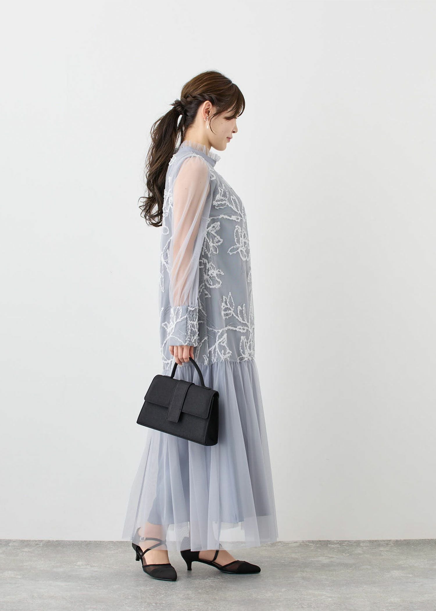 フェザーフラワーチュールドレス｜Dorry Doll