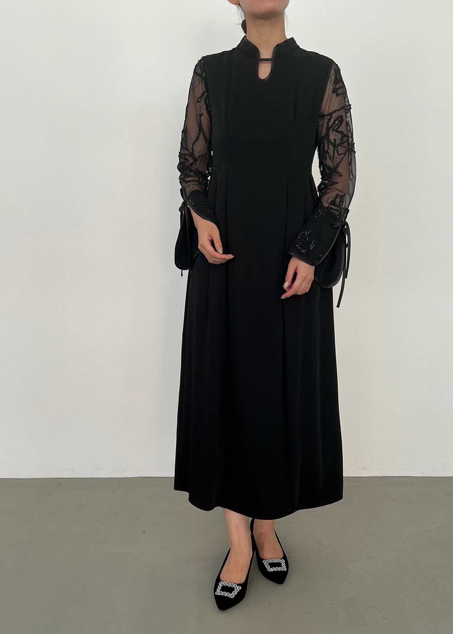 フェザーフラワーコクーンドレス|Dorry Doll