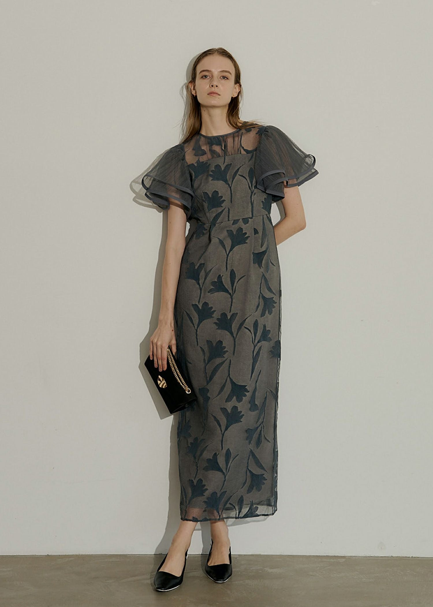 Circurar sleeve flower dressのドレス|Dorry Doll / LE'RURE