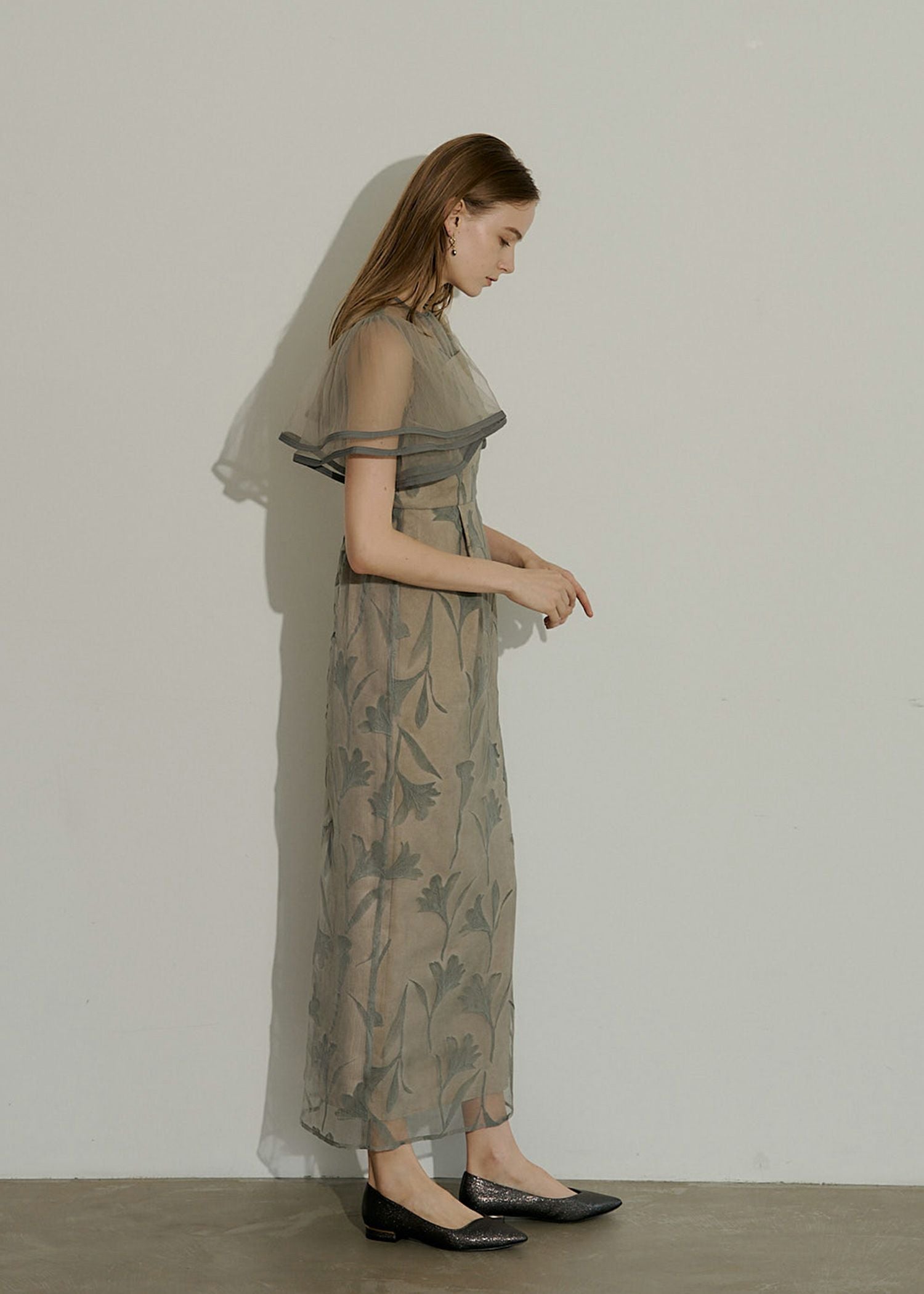 Circurar sleeve flower dressのドレス|Dorry Doll / LE'RURE