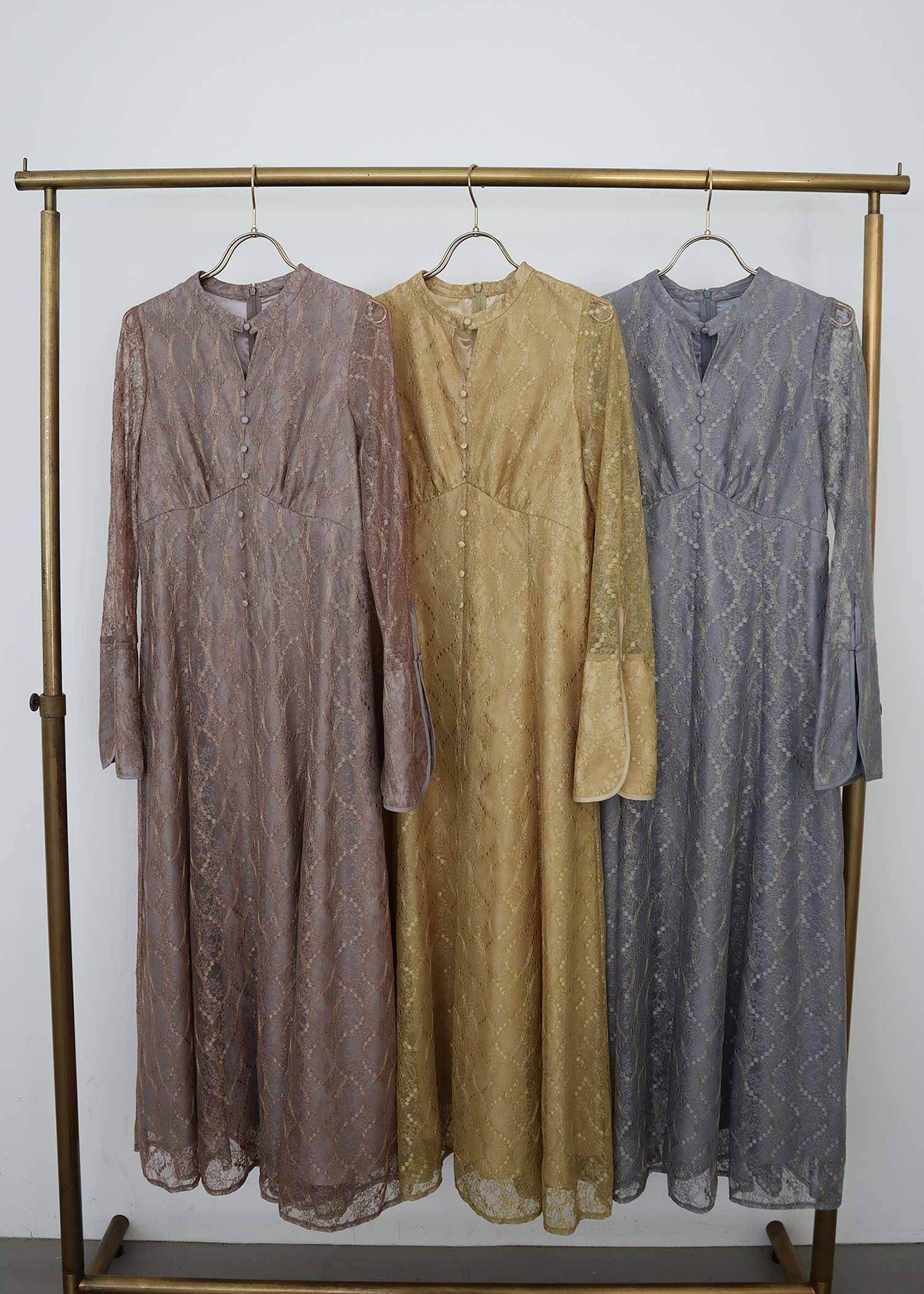 ロングスリーブレースドレス|Dorry Doll