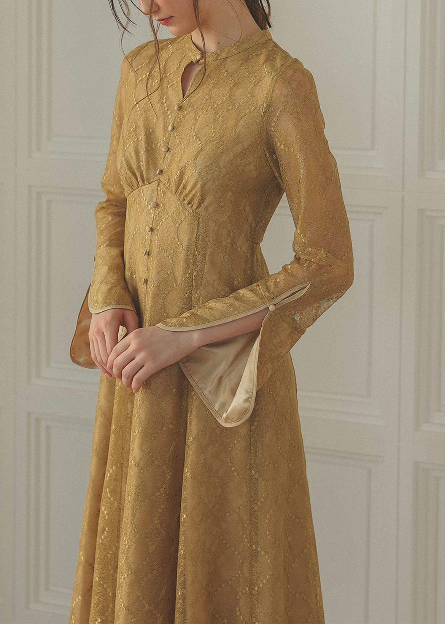 ロングスリーブレースドレス|Dorry Doll