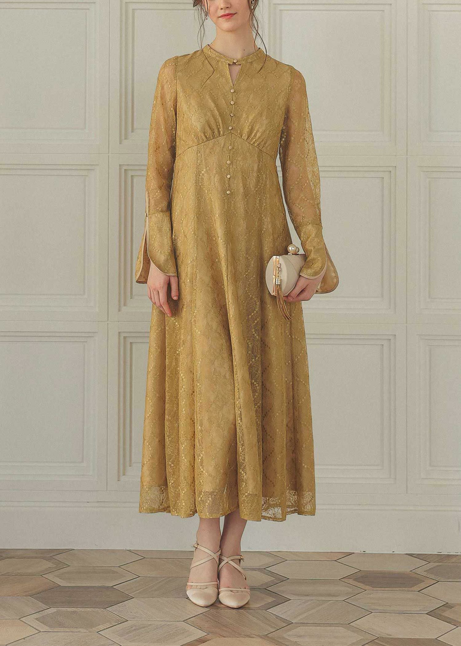 ロングスリーブレースドレス|Dorry Doll