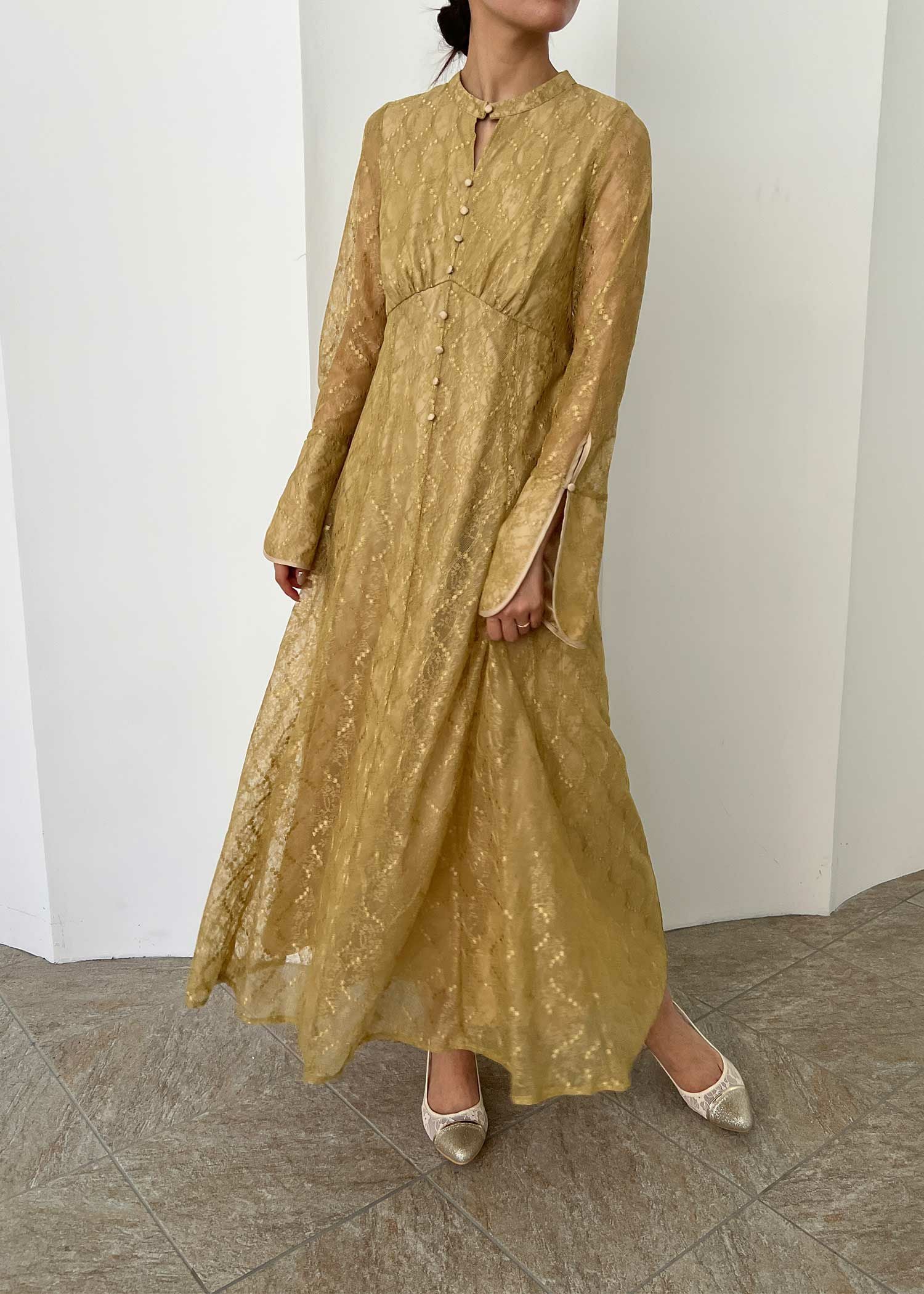 ロングスリーブレースドレス|Dorry Doll