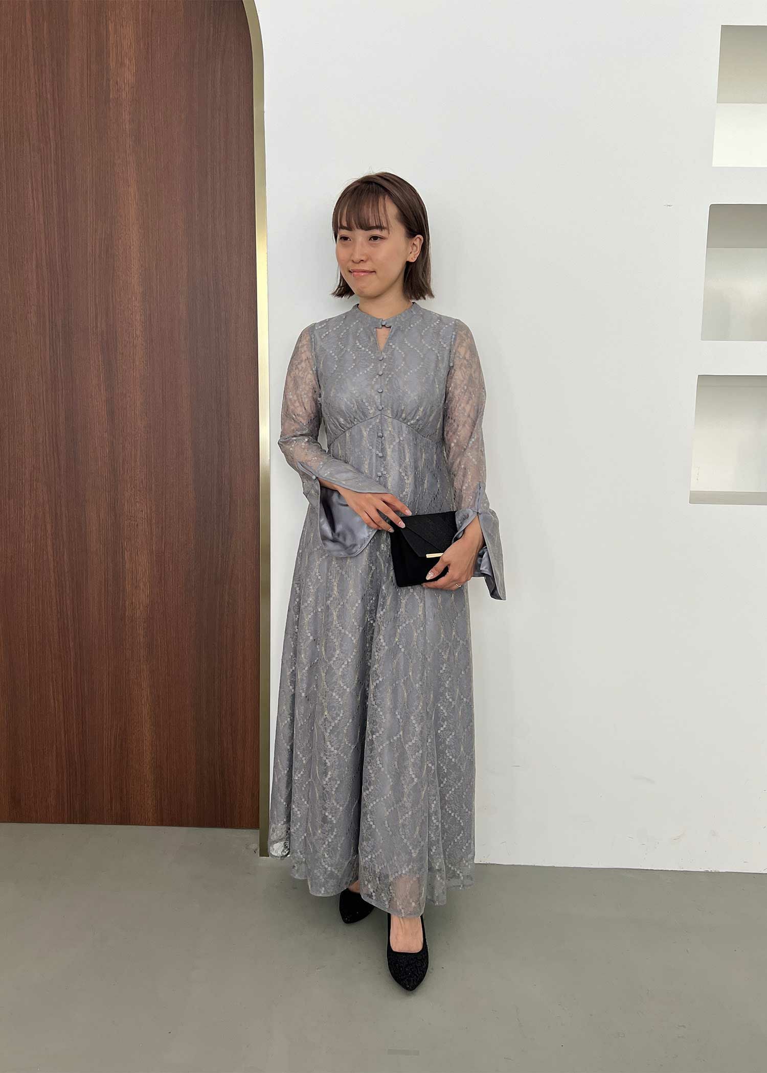 ロングスリーブレースドレス|Dorry Doll